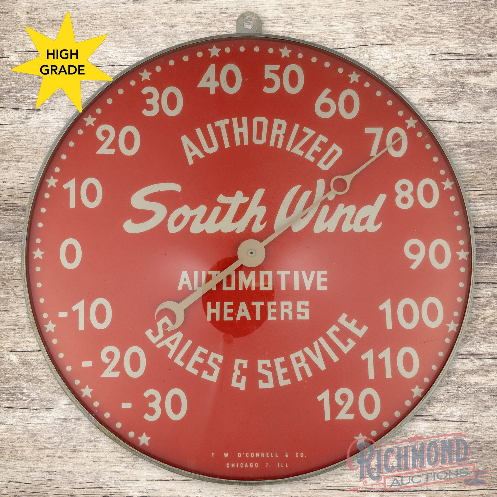 South Wind Automotive Heaters Authorized Sales & Service 12" Thermometer (1 of 3)