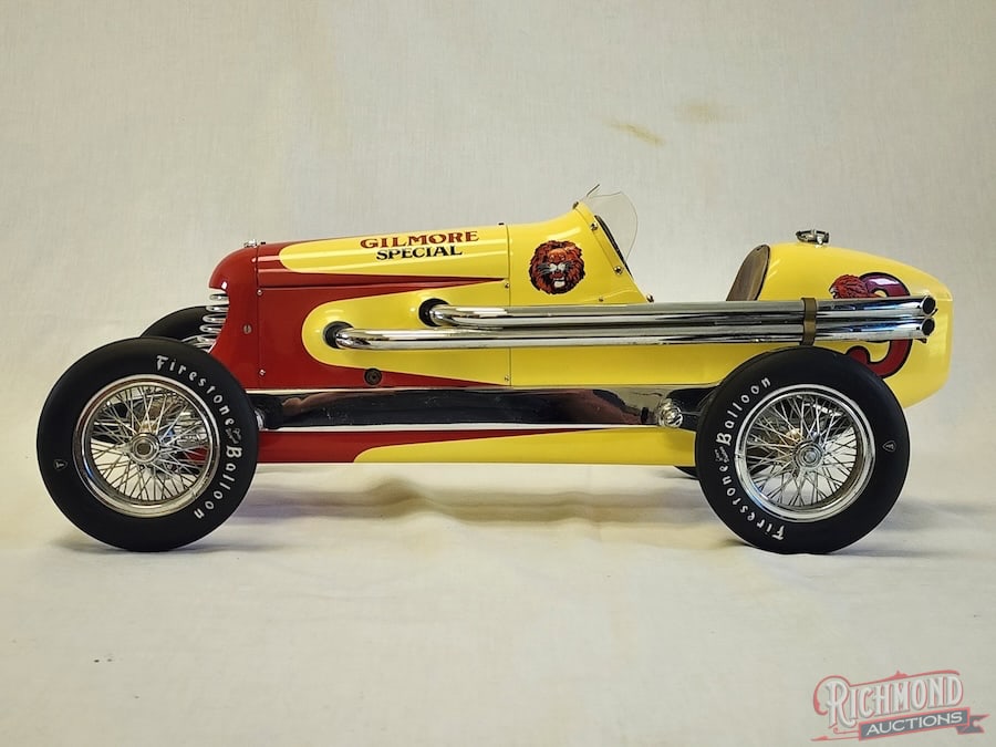 1968 Hisso Tether Car by Don Edmunds: This car was designed and built by Don Edmunds and is representative of the outstanding work by a master craftsman. This car is powered by a Saito 4-Stroke engine and features details such as leather 