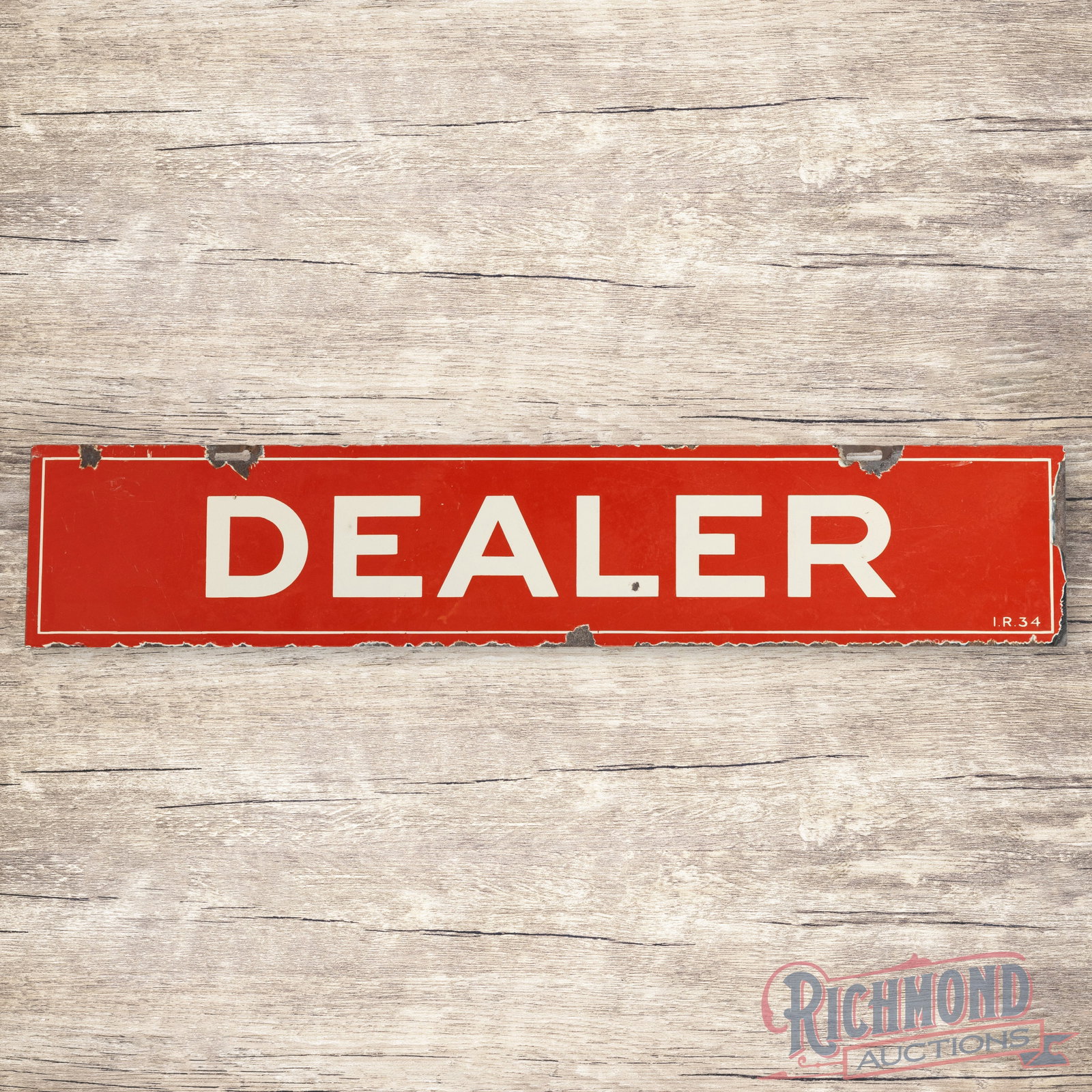 1934 Mobiloil Dealer Double Sided Porcelain Sign (1 of 3)