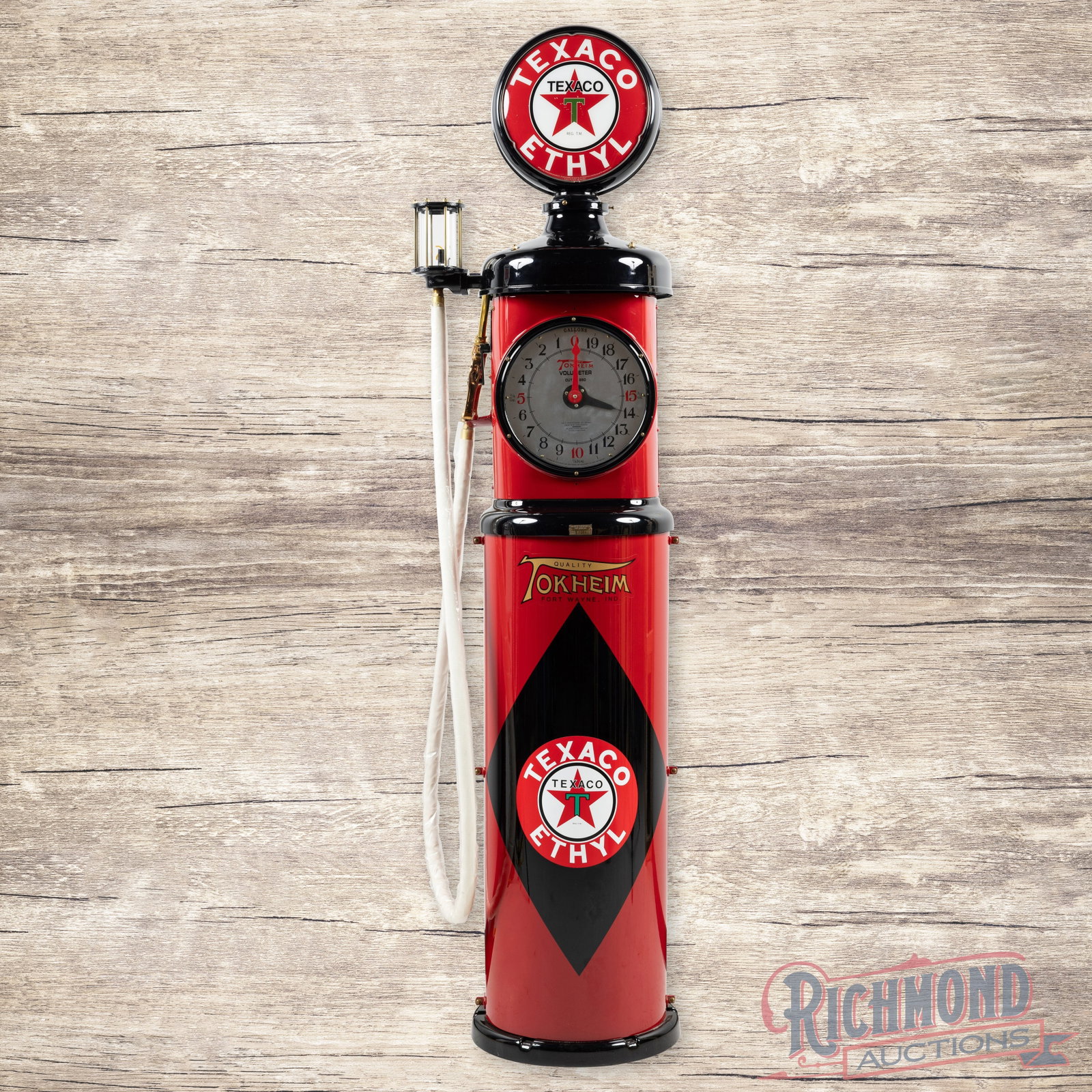 Tokheim Model #850 Clockface Gas Pump Professionally Restored Texaco Ethyl Gasoline (1 of 5)