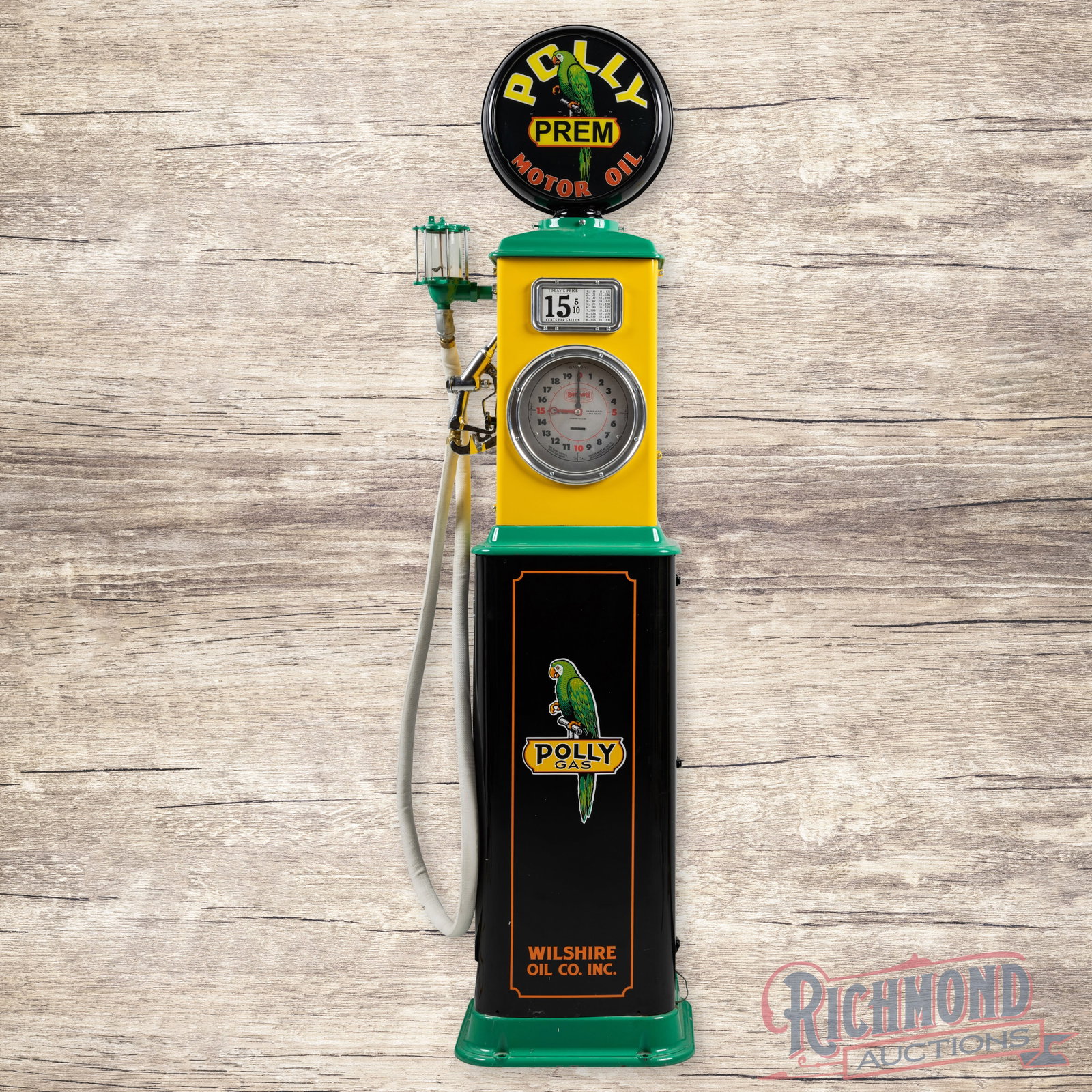 Bennett Clockface Gas Pump Professionally Restored Polly Wilshire Oil Co. (1 of 7)
