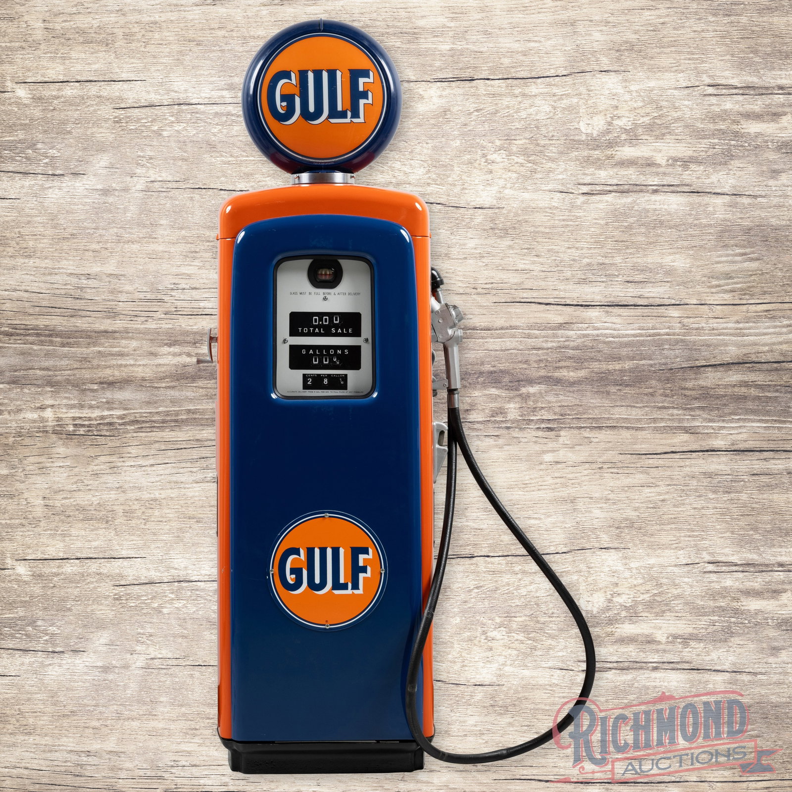 Martin & Schwartz Model #80 Computing Gas Pump Restored Gulf (1 of 7)