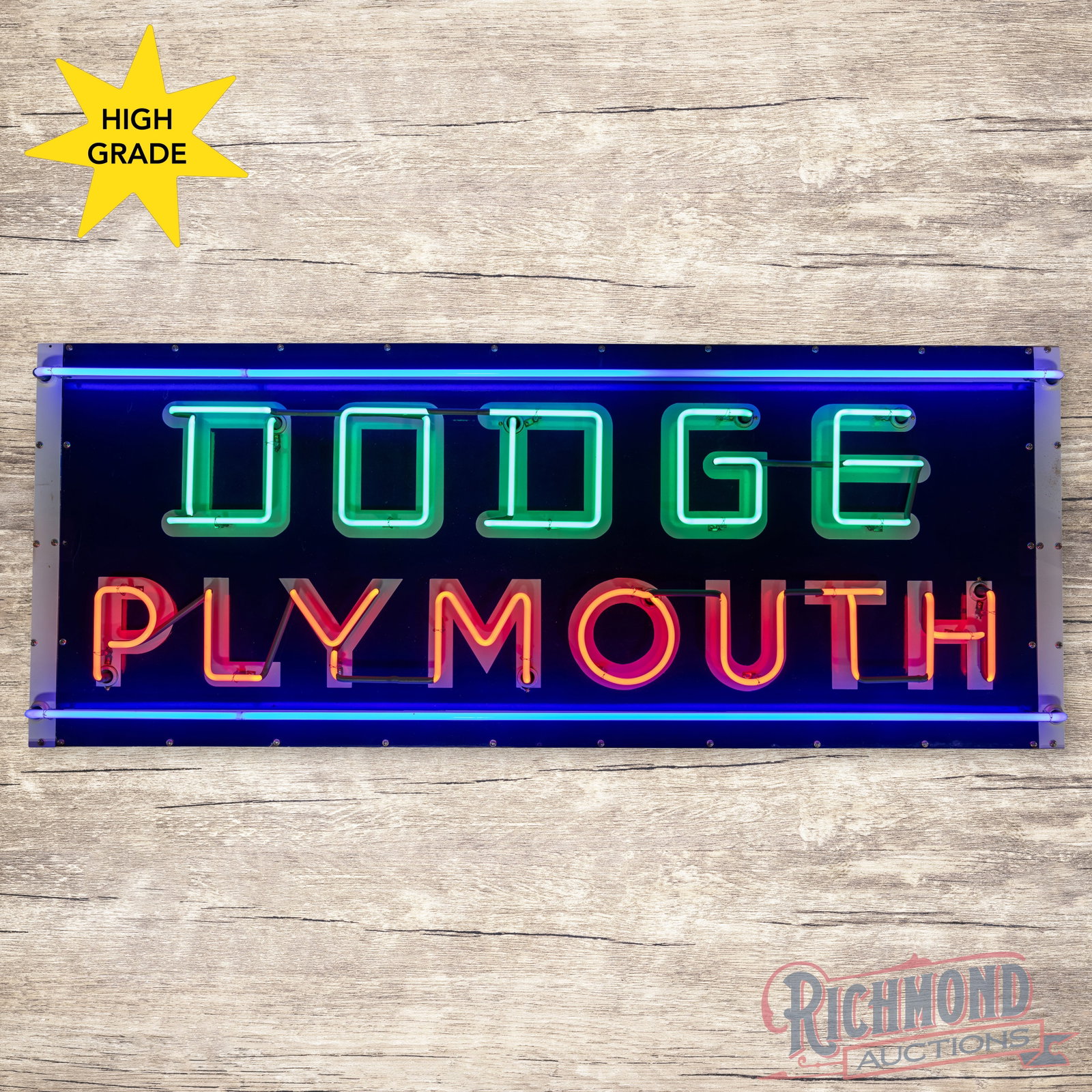 Amazing Dodge Plymouth Factory 76" Neon Sign (1 of 4)