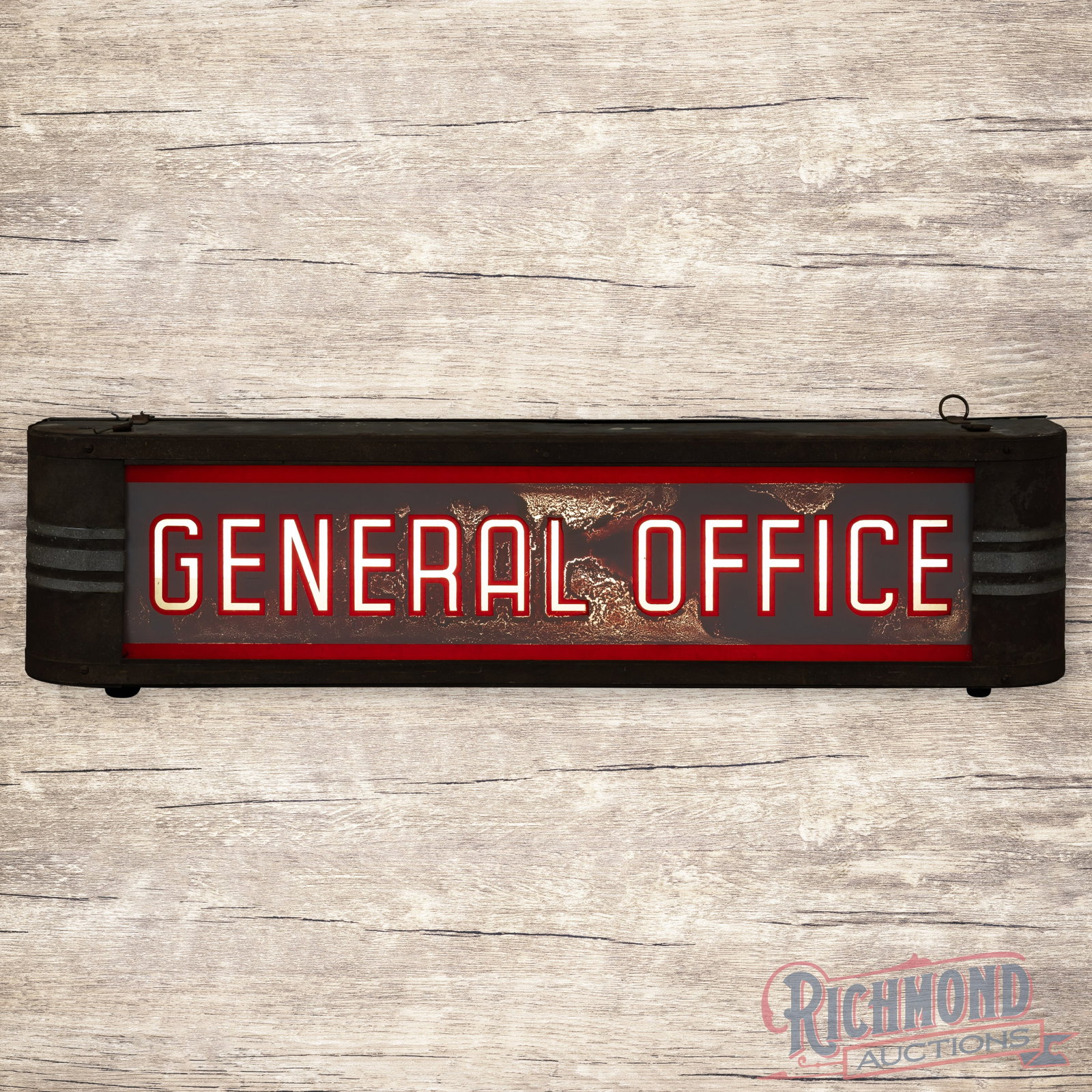 General Office Reverse Glass Lighted Advertising Sign (1 of 4)