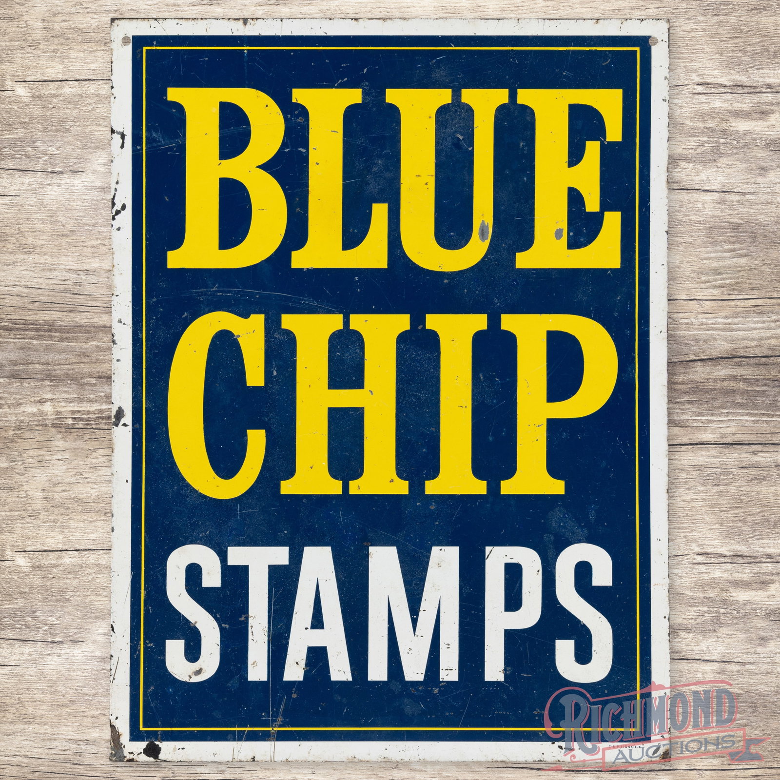 Blue Chip Stamps 24" Single Sided Tin Sign (1 of 3)