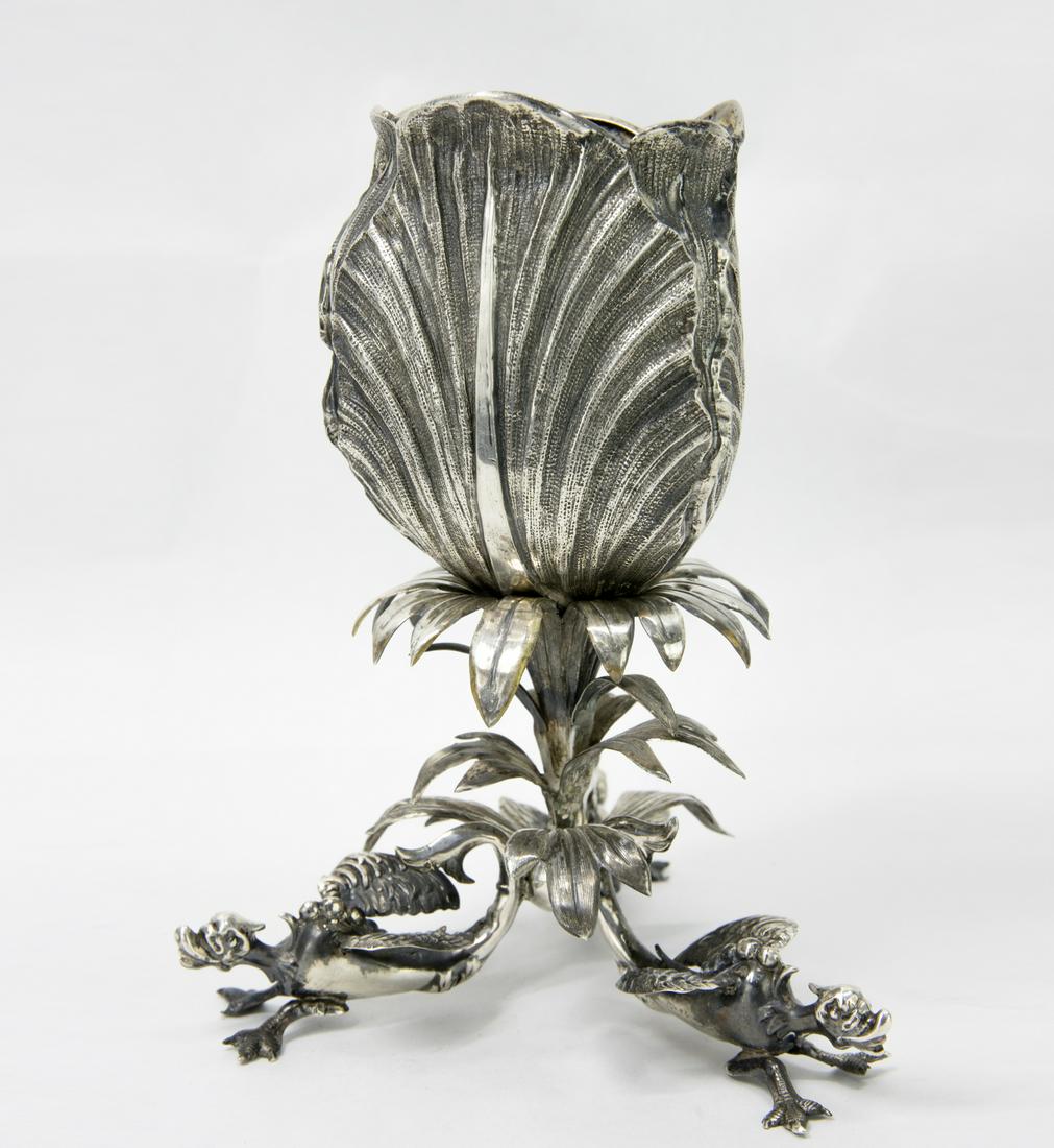 Flowers/Floral Goblet, Vienna Silver (1 of 5)