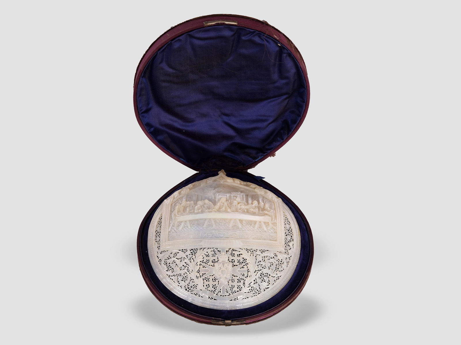Mother of pearl carving, Mid 19th century (1 of 4)