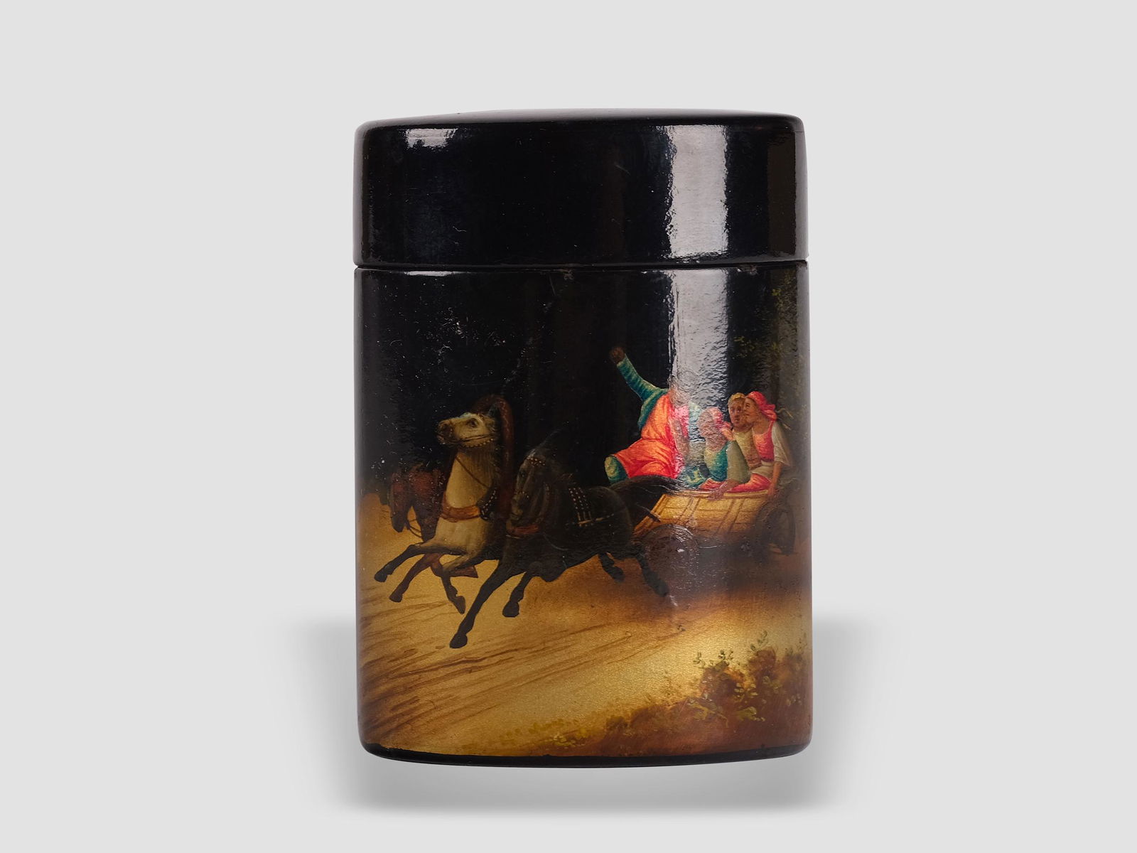 Lacquer box, Russia, 19th century (1 of 5)