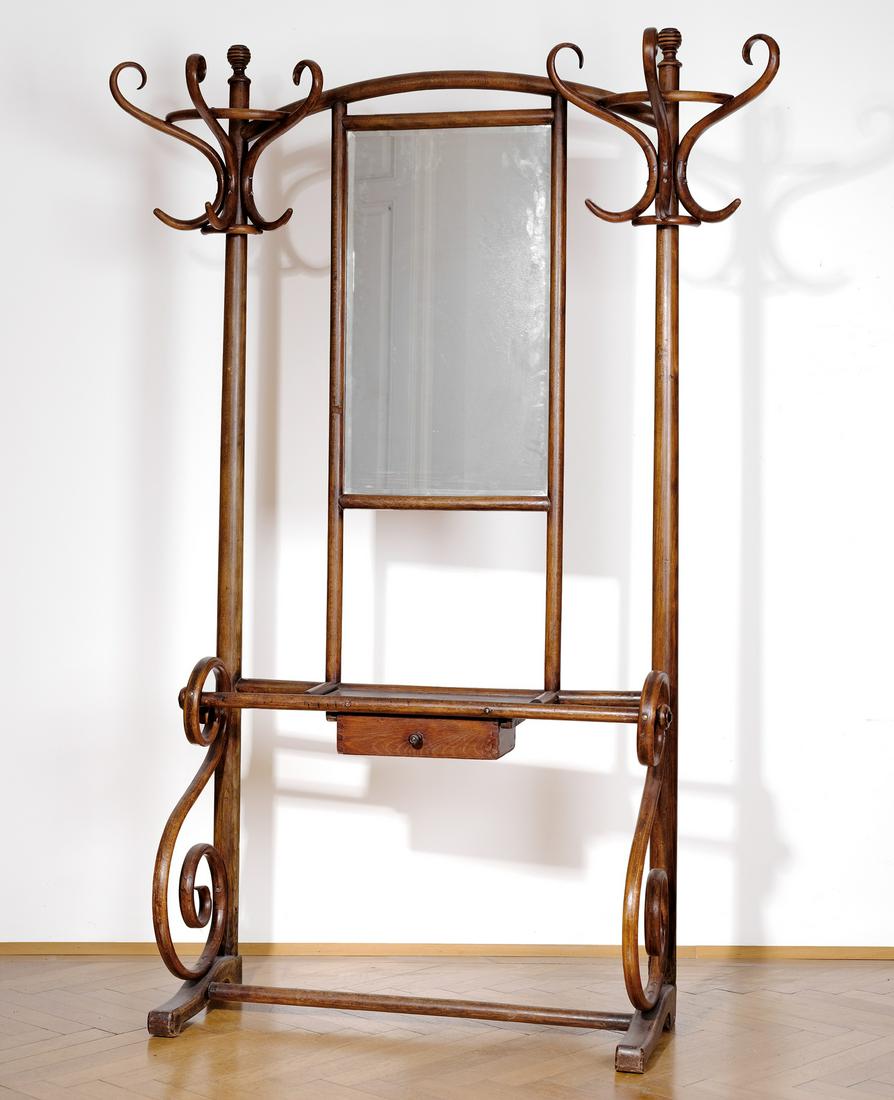 Art Nouveau wardrobe, Around 1900/10, Thonet (1 of 3)
