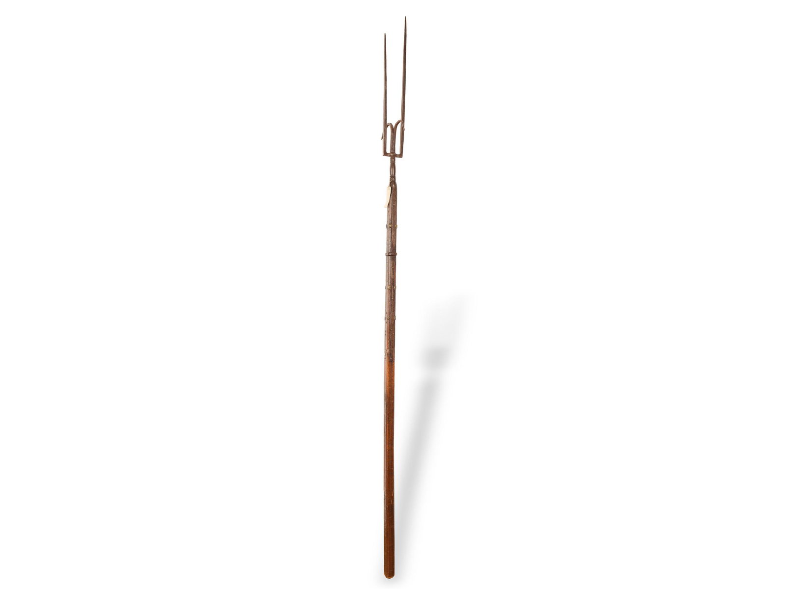 Pole weapon, 16th/17th century, Forged iron: Pole weapon 16th/17th century Forged iron Wooden shaft Length 217 cm