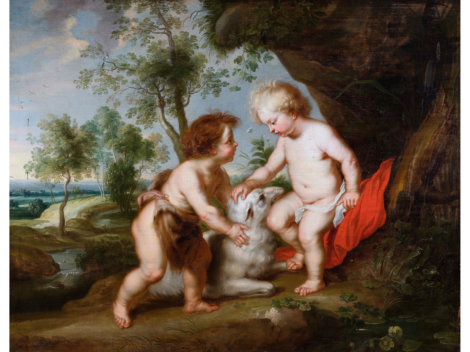 Peter Paul Rubens, Siegen 1577 - 1644 Antwerp, The Christ Child and the Infant St. John the Baptist (1 of 16)