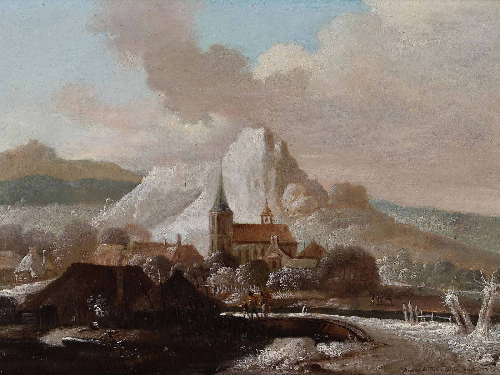 German painter, 18th century, Oil on wooden panel (1 of 5)