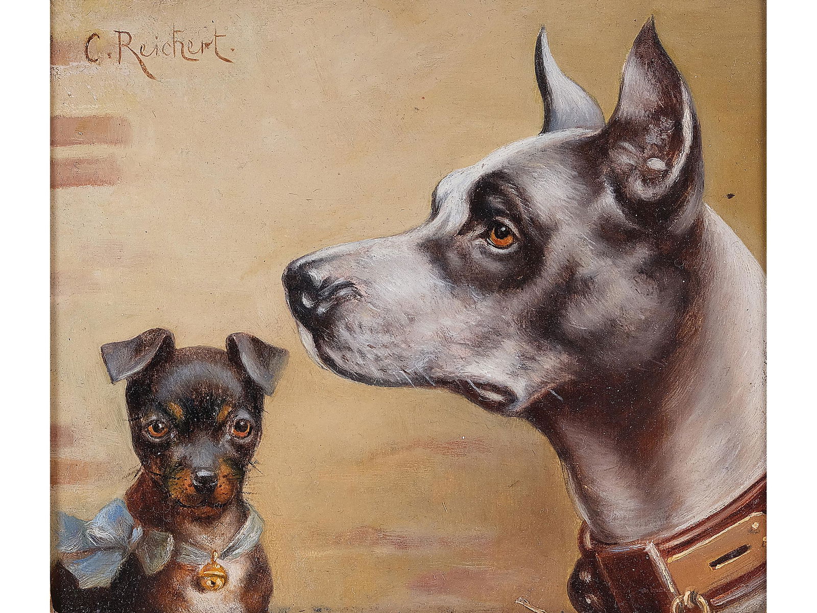 Carl Reichert,  Vienna 1836 - 1918 Graz,  Best Friends (1 of 4)