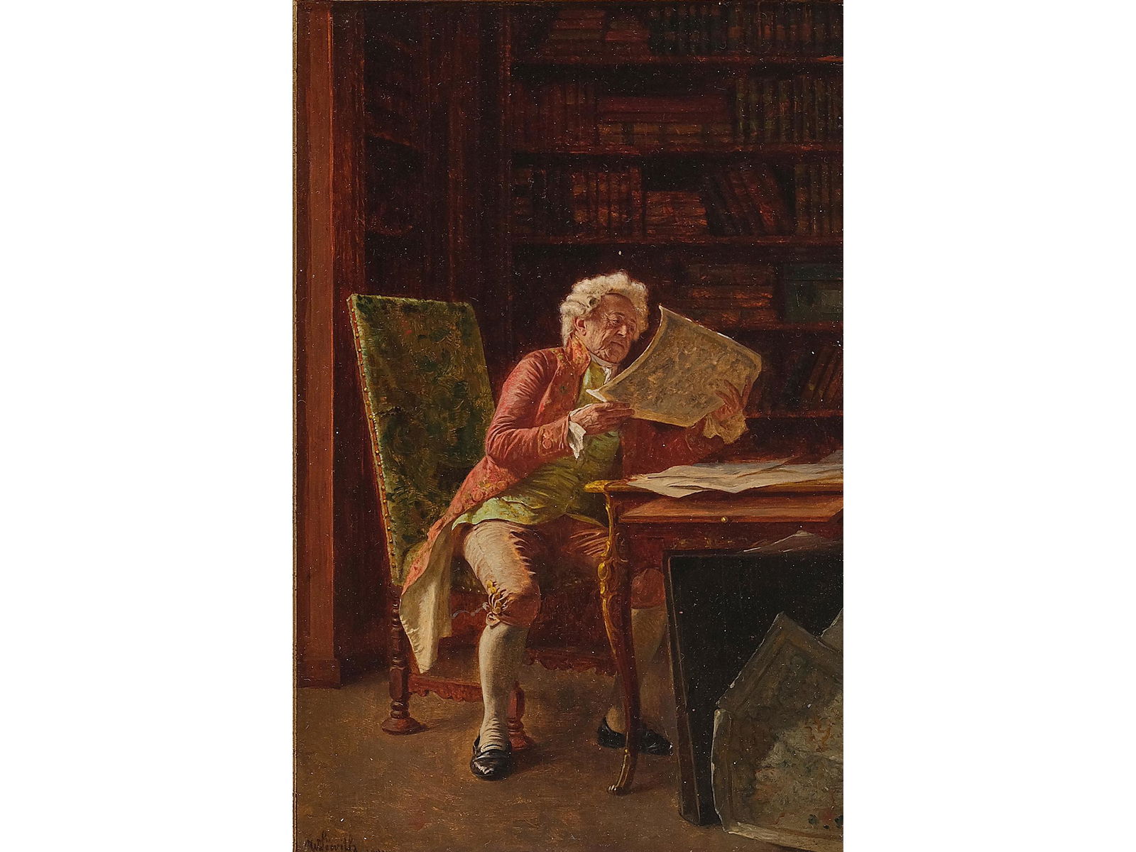 Wilhelm Loewith,  Drosau 1861 - 1932 Munich,  The scholar (1 of 7)