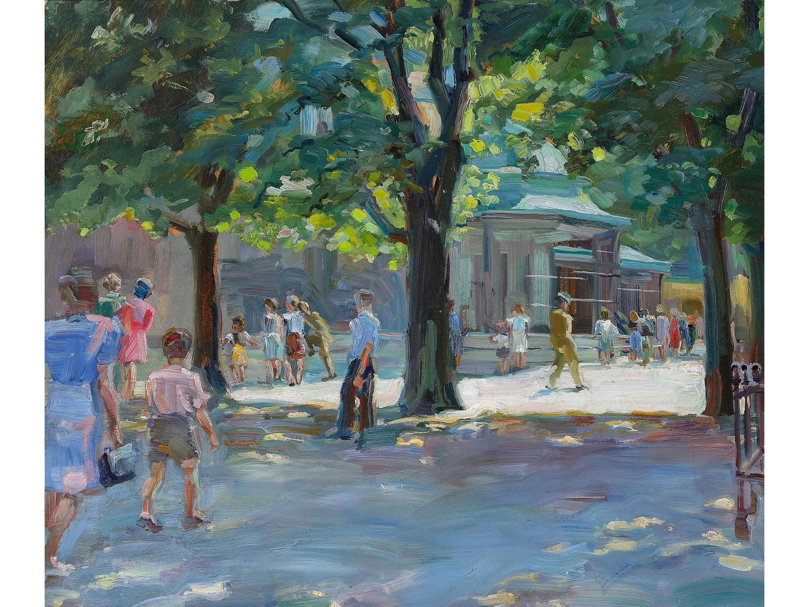 Carl Fahringer,  Wiener Neustadt 1874 - 1952 Vienna, attributed,  Schoenbrunn Zoo (1 of 3)