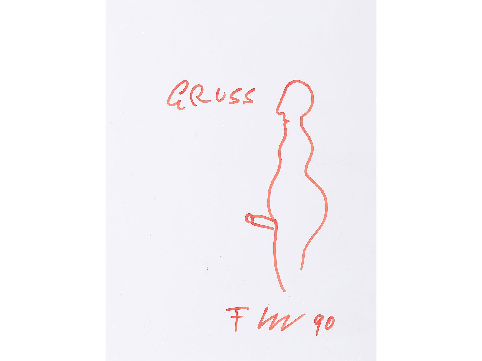 Franz West,  Vienna 1947 - 2012 Vienna,  Greeting (1 of 4)