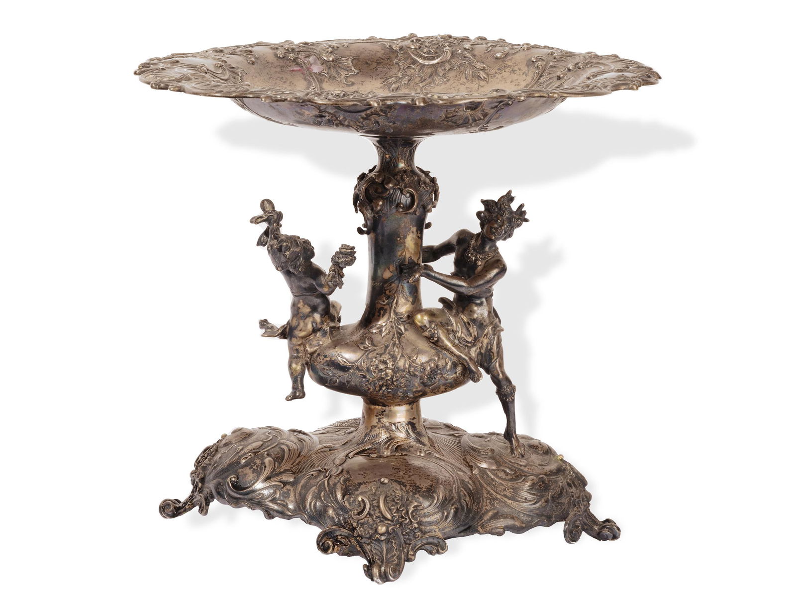 Decorative centerpiece in silver,  Austria,  Ca. 1890/1900 (1 of 9)