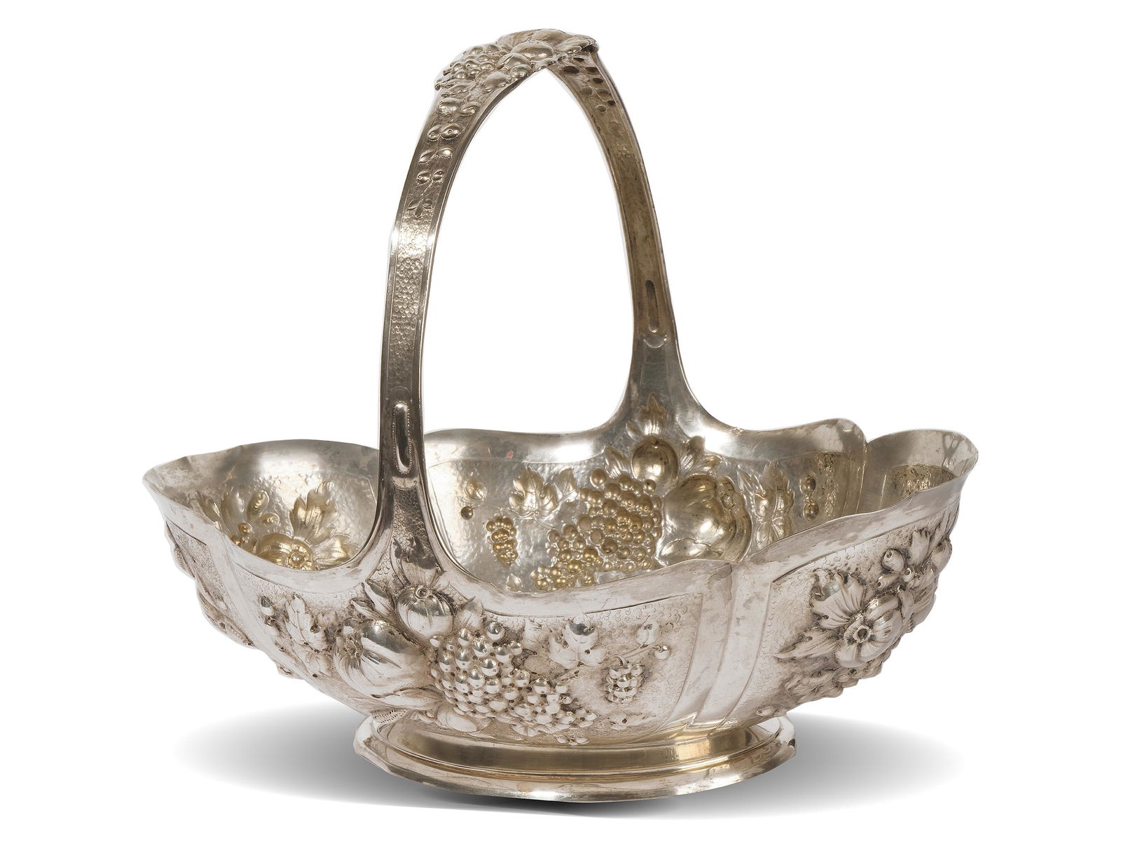 Large flower basket,  Germany,  Ca. 1900 (1 of 4)