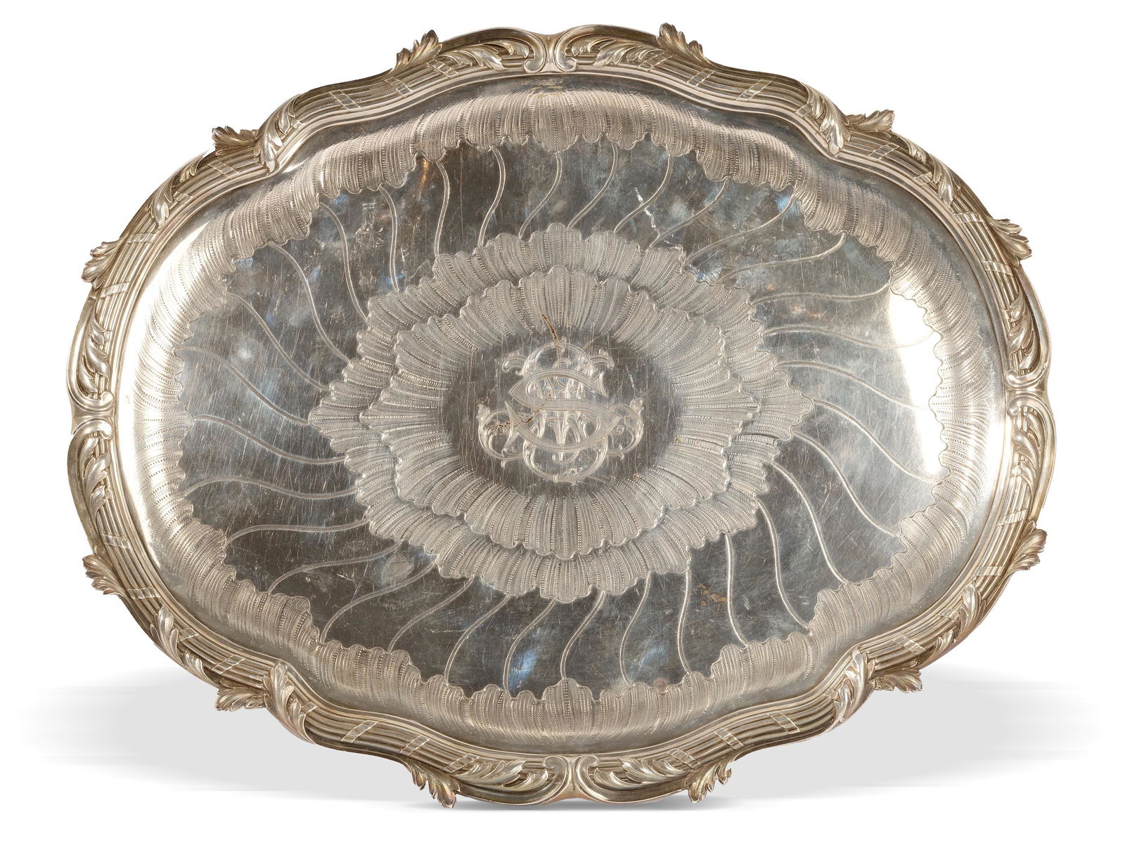 Odiot Paris,  Silver tray,  Paris ca. 1880/1900 (1 of 6)