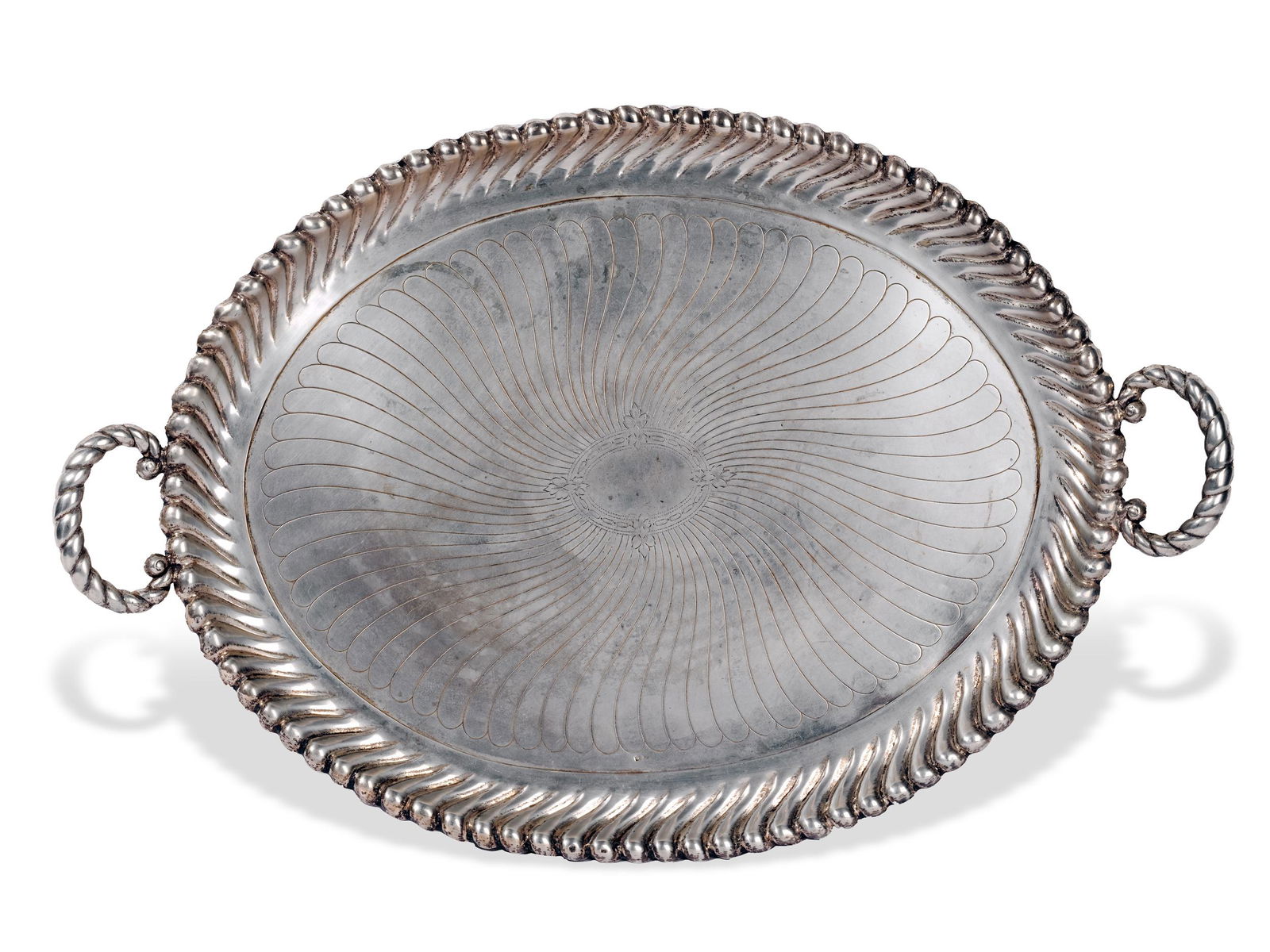 Silver tray,  Austria,  Ca. 1880/90 (1 of 4)