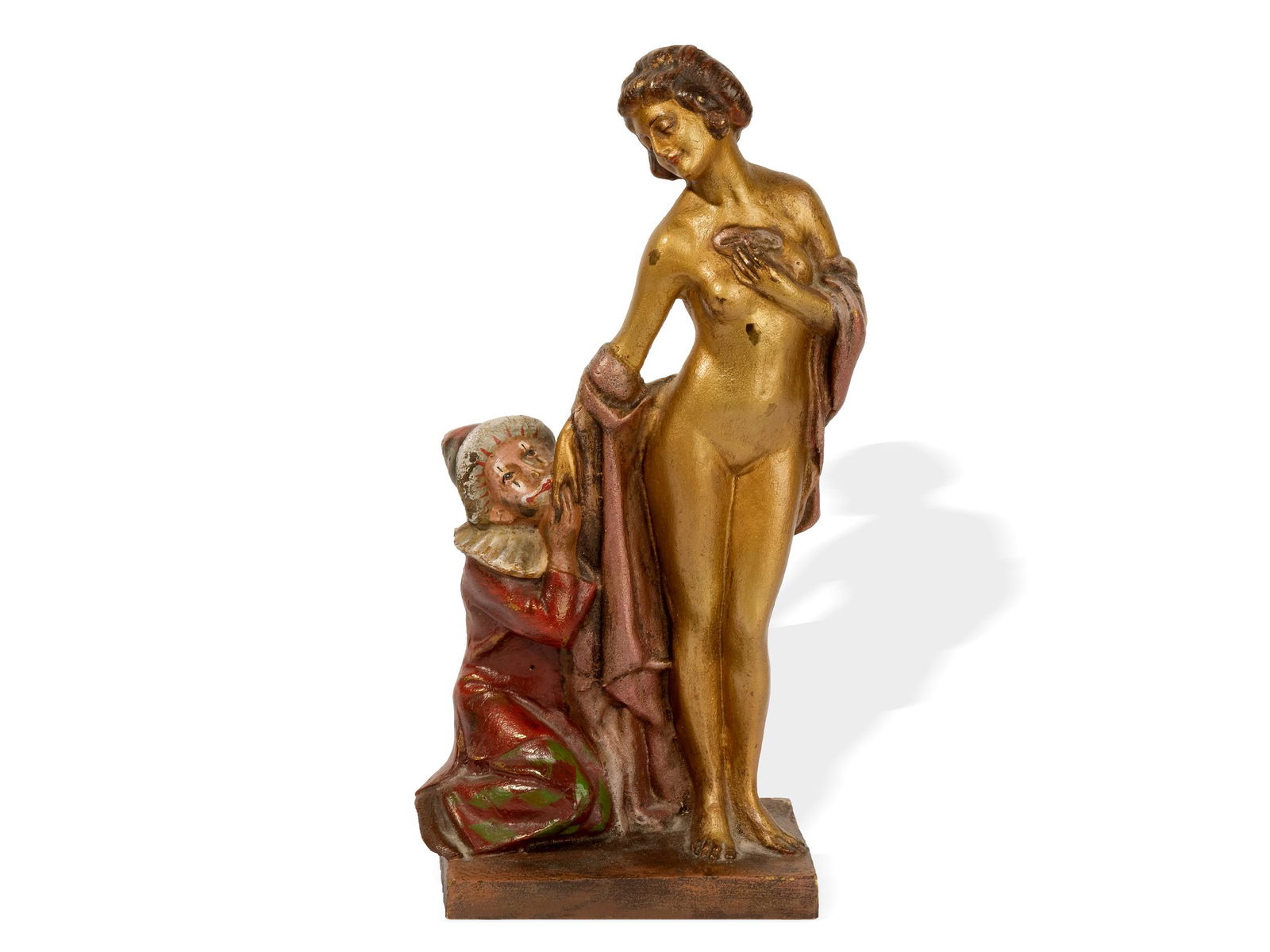 Wiener Bronze,  A Titze, Viennese sculptor ca. 1900/20,  The Pierrot in love (1 of 6)