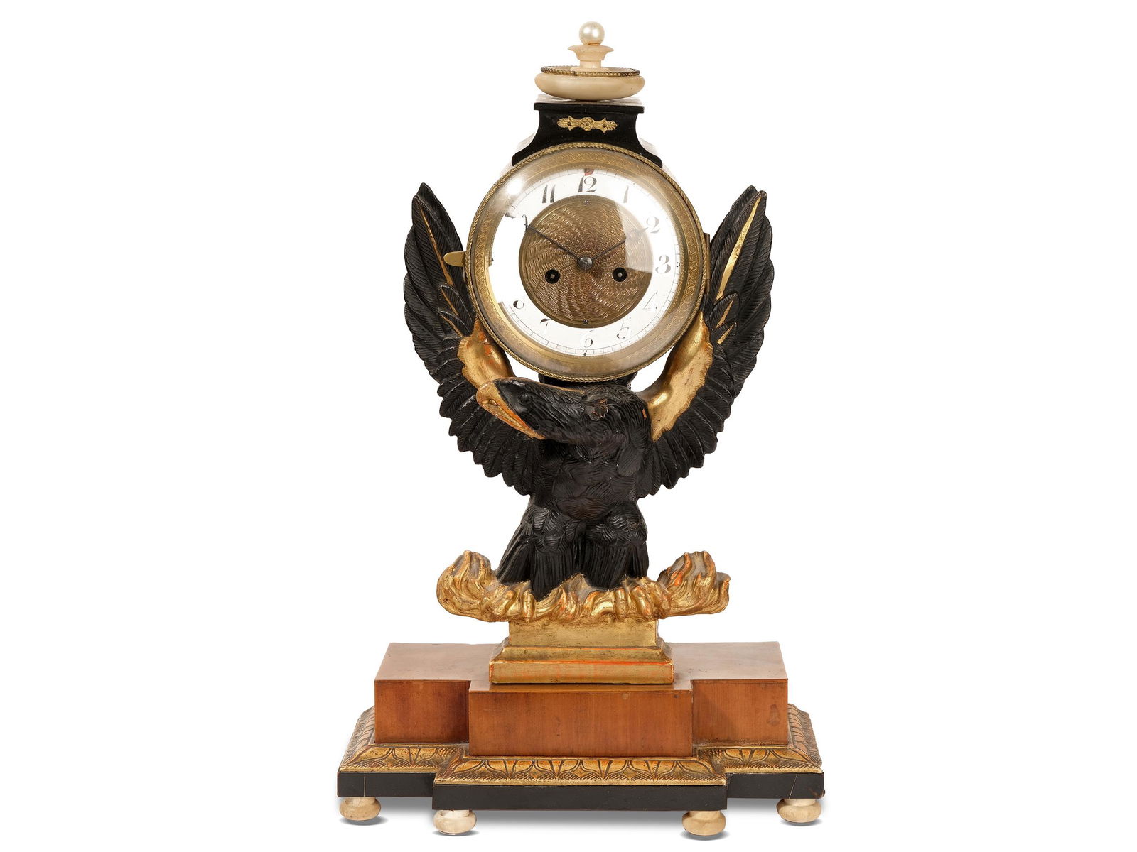 Empire clock,  Austria,  Ca. 1810/20 (1 of 7)