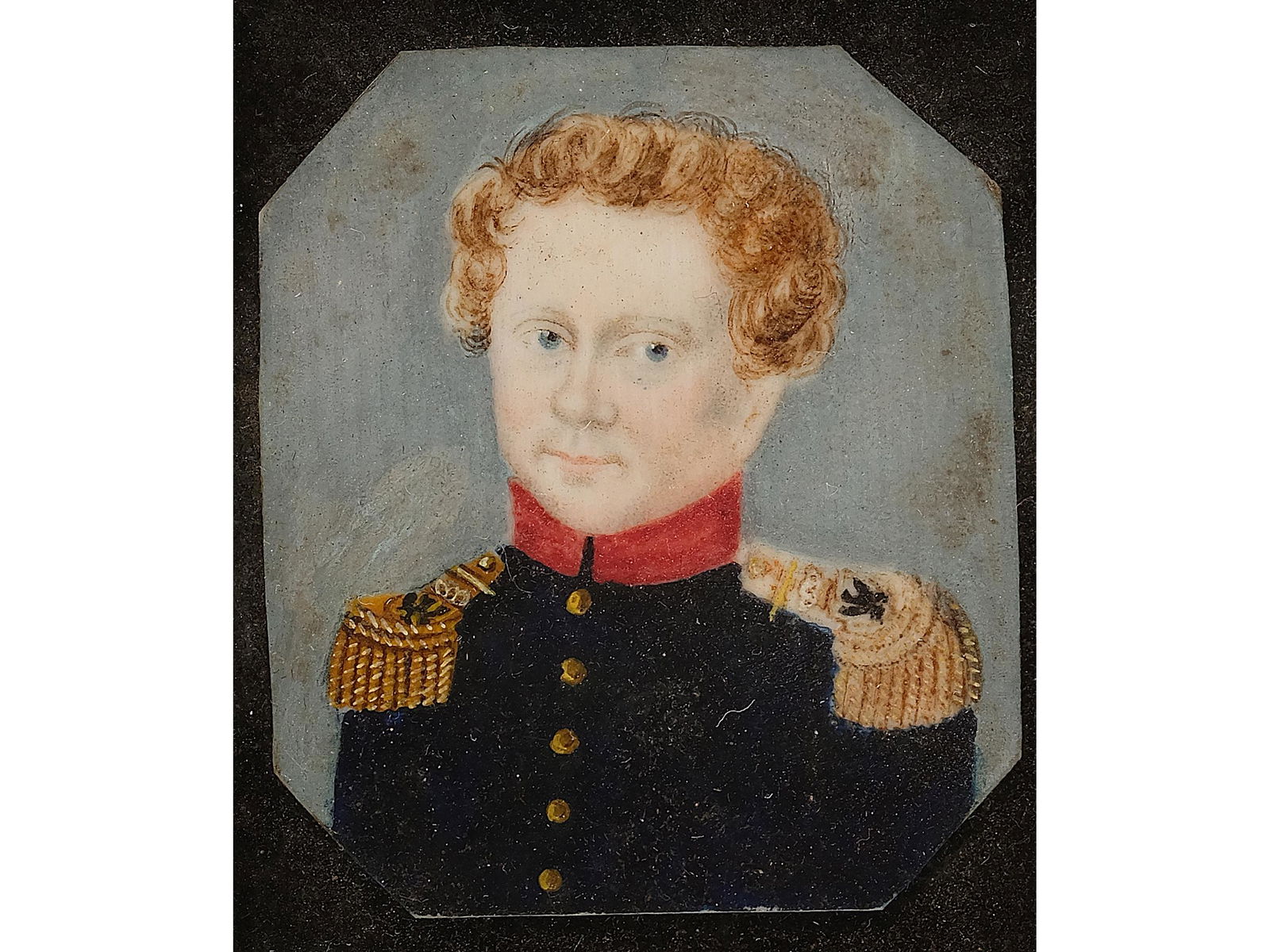 Unknown painter, Portrait miniature, Middle 19th century (1 of 3)