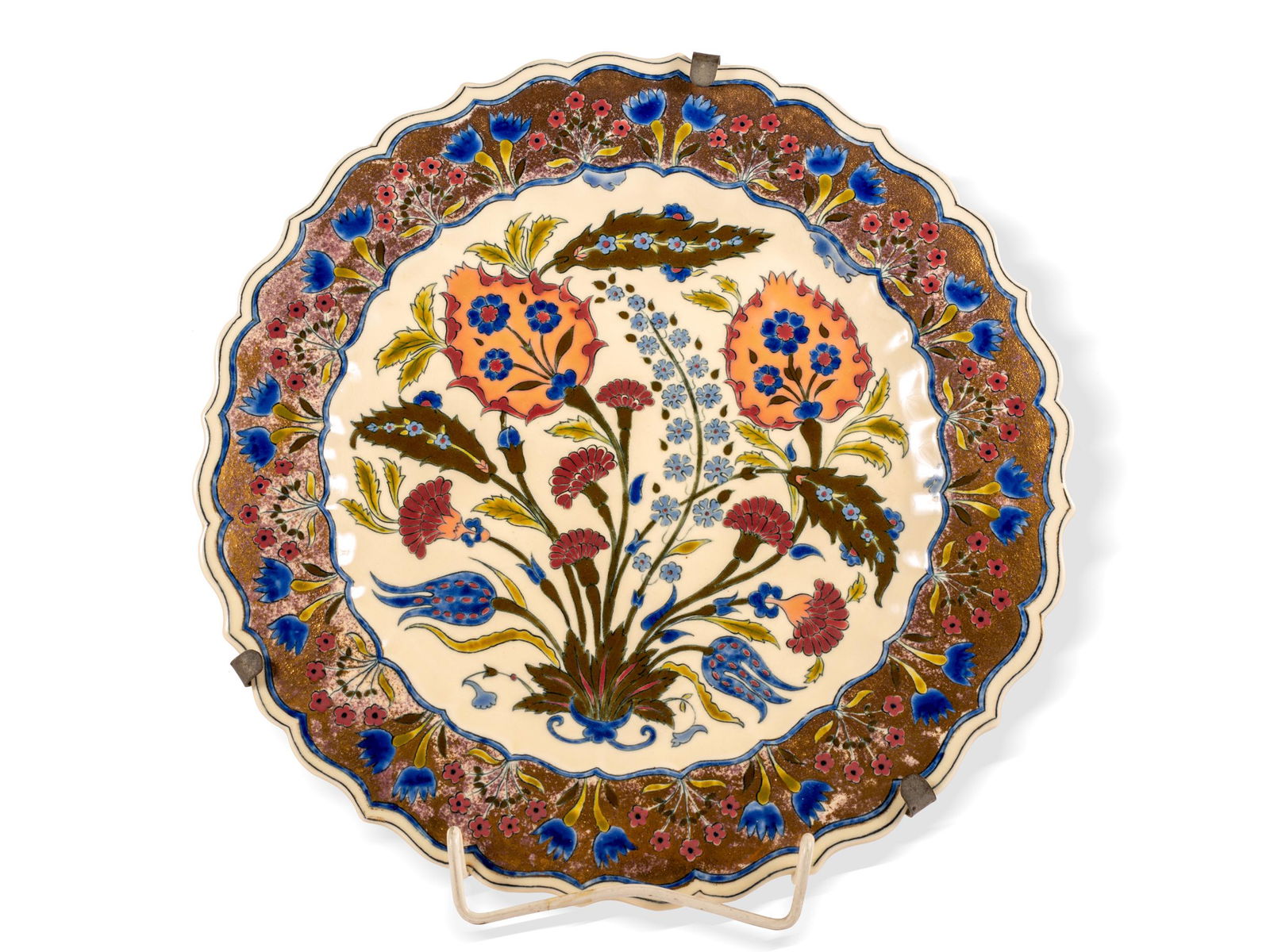 Plate, Zsolnay, Pecs, Around 1895 (1 of 6)