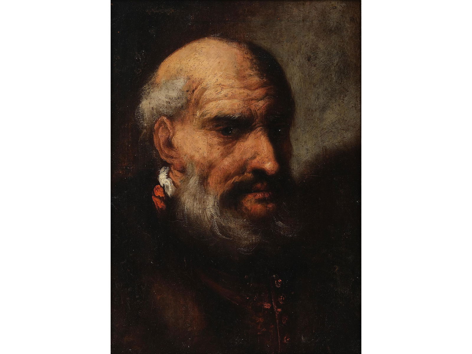 Master painter, Portrait of an elderly man, Italy (1 of 3)