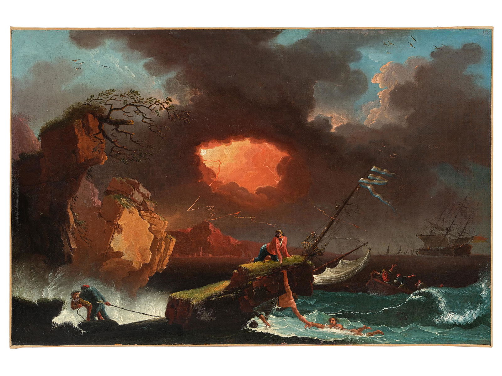 Claude-Joseph Vernet, Avignon 1714 - 1789 Paris, Circle of, Surf (1 of 2)