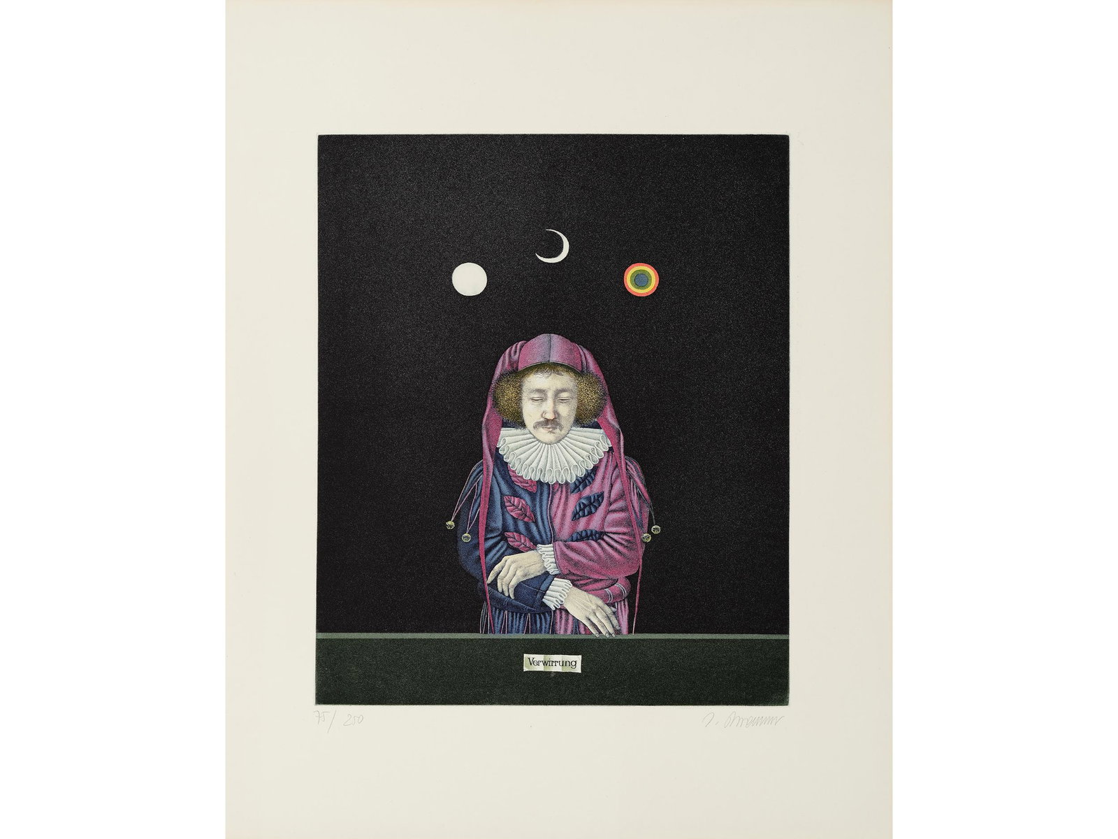 Josef Bramer, Born 1948, Confusion: Josef Bramer Born 1948ConfusionEtching on paperMotif 33.5 x 28 cmSheet 50 x 40 cmNumbered 75/250 b.l.Signed in pencil b.r.