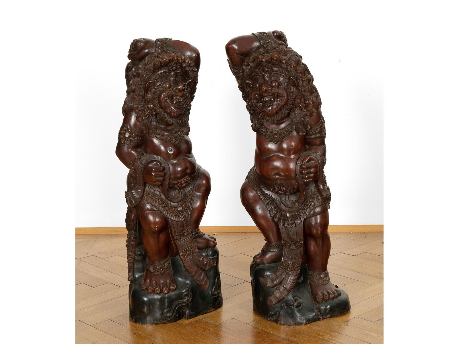 2 Temple guards, Bali, 1900-1930 (1 of 3)