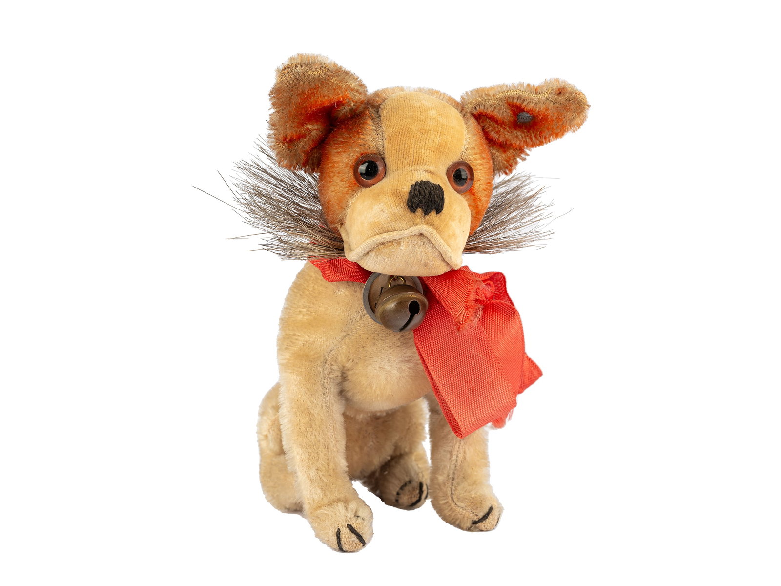 Steiff Bully, With original Steiff button in ear, Around 1920: Steiff Bully With original Steiff button in ear Around 1920 Felt Height 16 cm