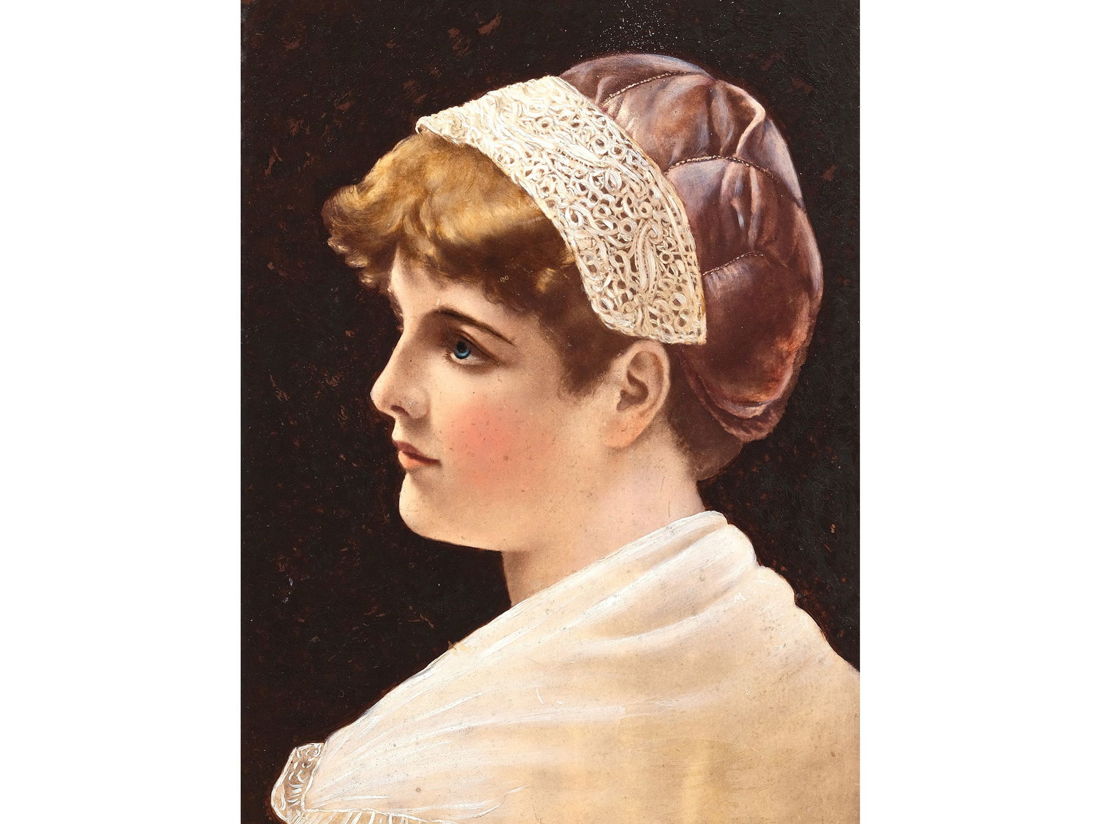 Unknown painter, Portrait of a girl, around 1900 (1 of 4)