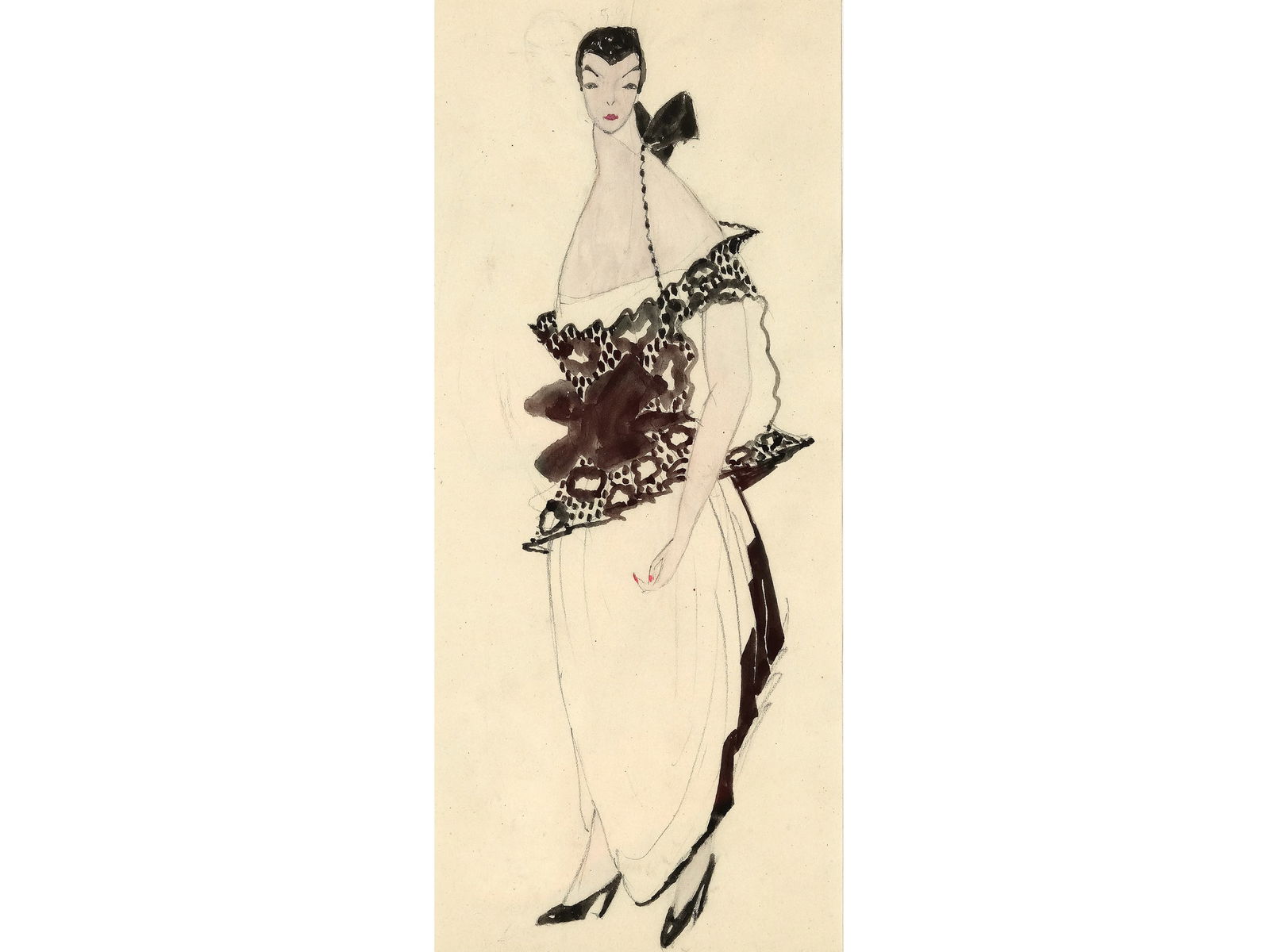 Eduard Josef Wimmer-Wisgrill, Vienna 1882 - 1961 Vienna, Fashion design for the Wiener Werkstaette (1 of 4)