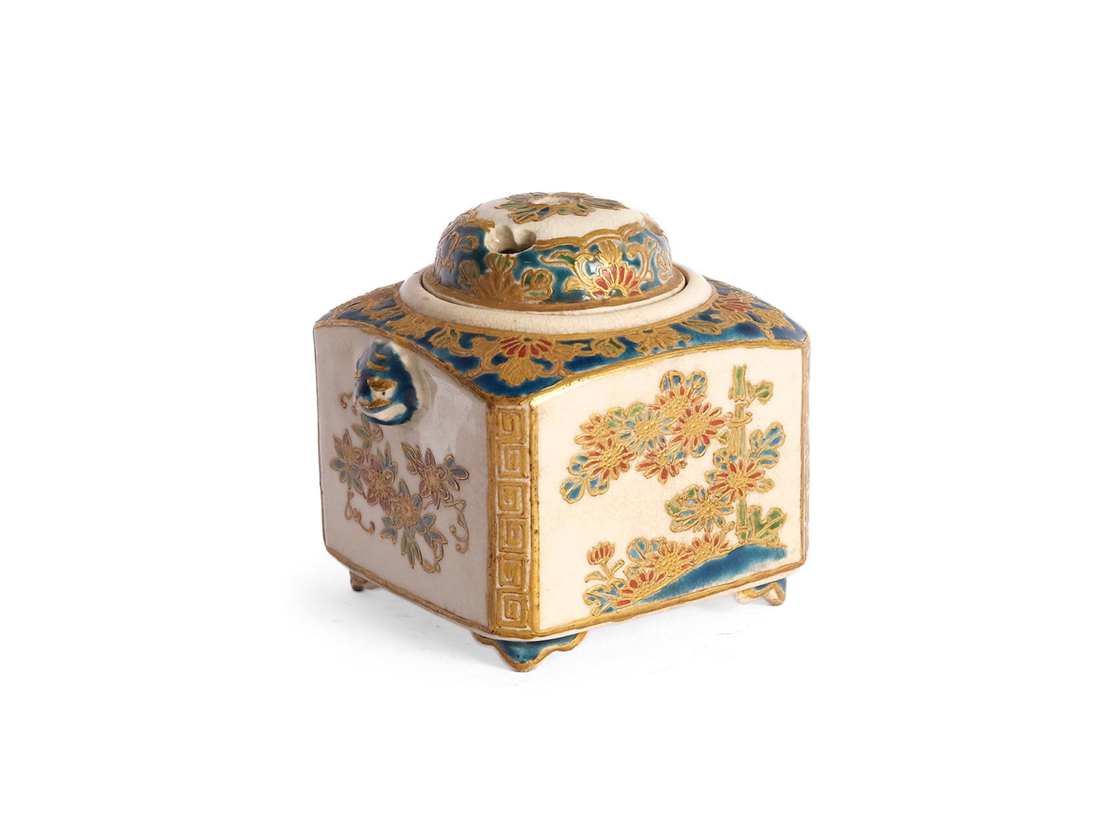 Satsuma incense burner, Japan, Meiji period, 1868-1912 (1 of 4)