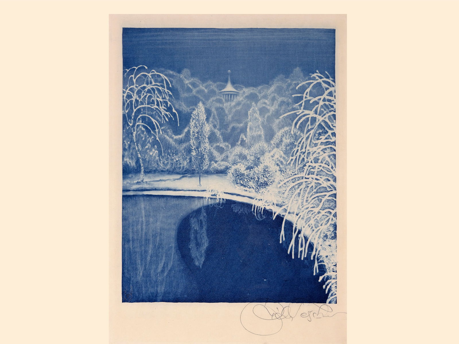 Richard Teschner, Carlsbad 1879 - 1948 Vienna: Richard TeschnerCarlsbad 1879 - 1948 Vienna untitledLithograph26,5 x 22,5 cmsigned on lower rightProvenance: Dr. Hans Ankwicz-Kleehoven, art historian and art collector in Vienna, collection label;