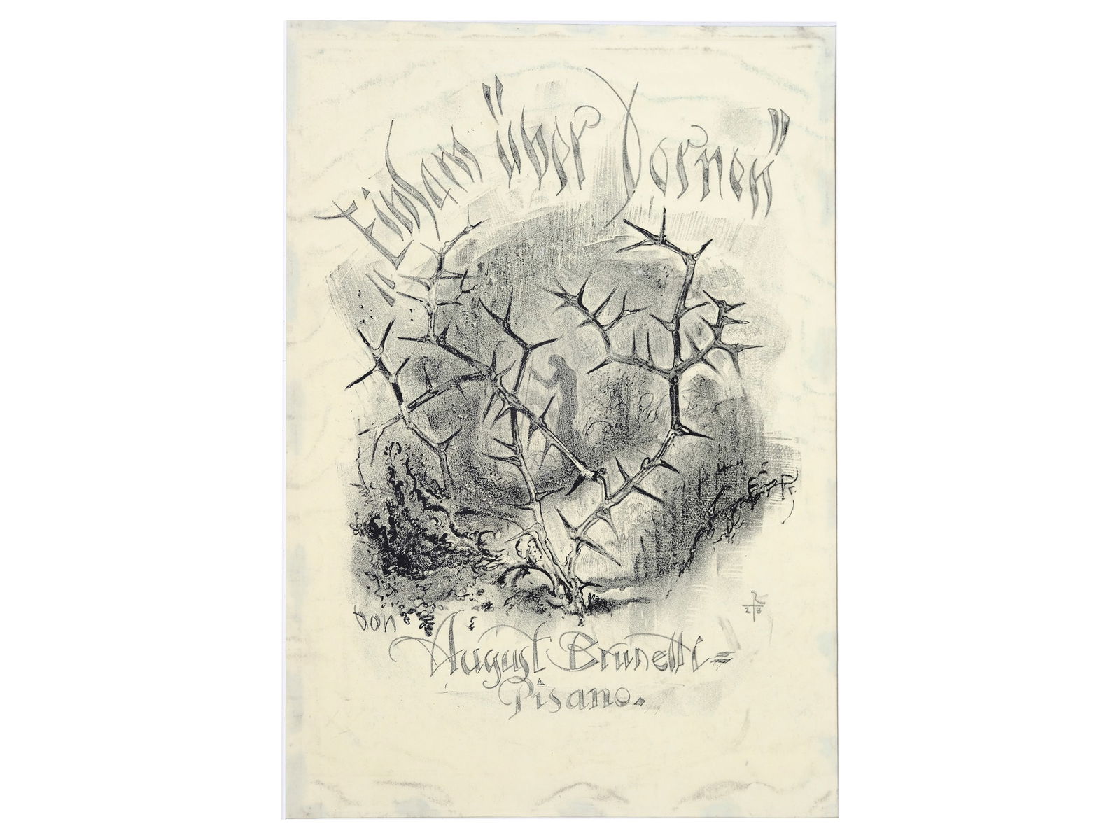 Richard Teschner, Carlsbad 1879 - 1948 Vienna: Richard TeschnerCarlsbad 1879 - 1948 Vienna untitledLithograph37 x 27 cmProvenance: Dr. Hans Ankwicz-Kleehoven, art historian and art collector in Vienna, collection label;