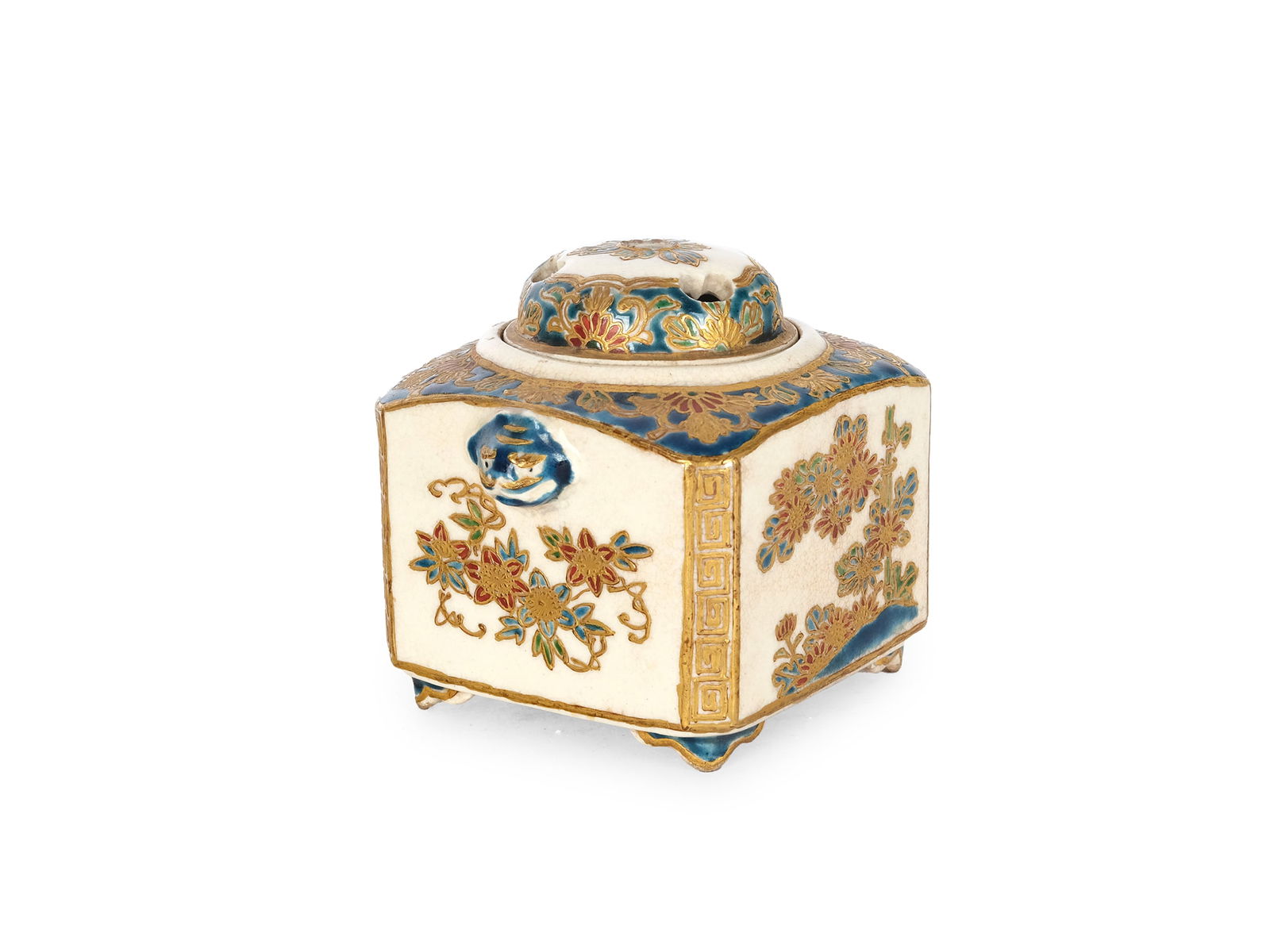 Satsuma incense burner, Japan (1 of 4)