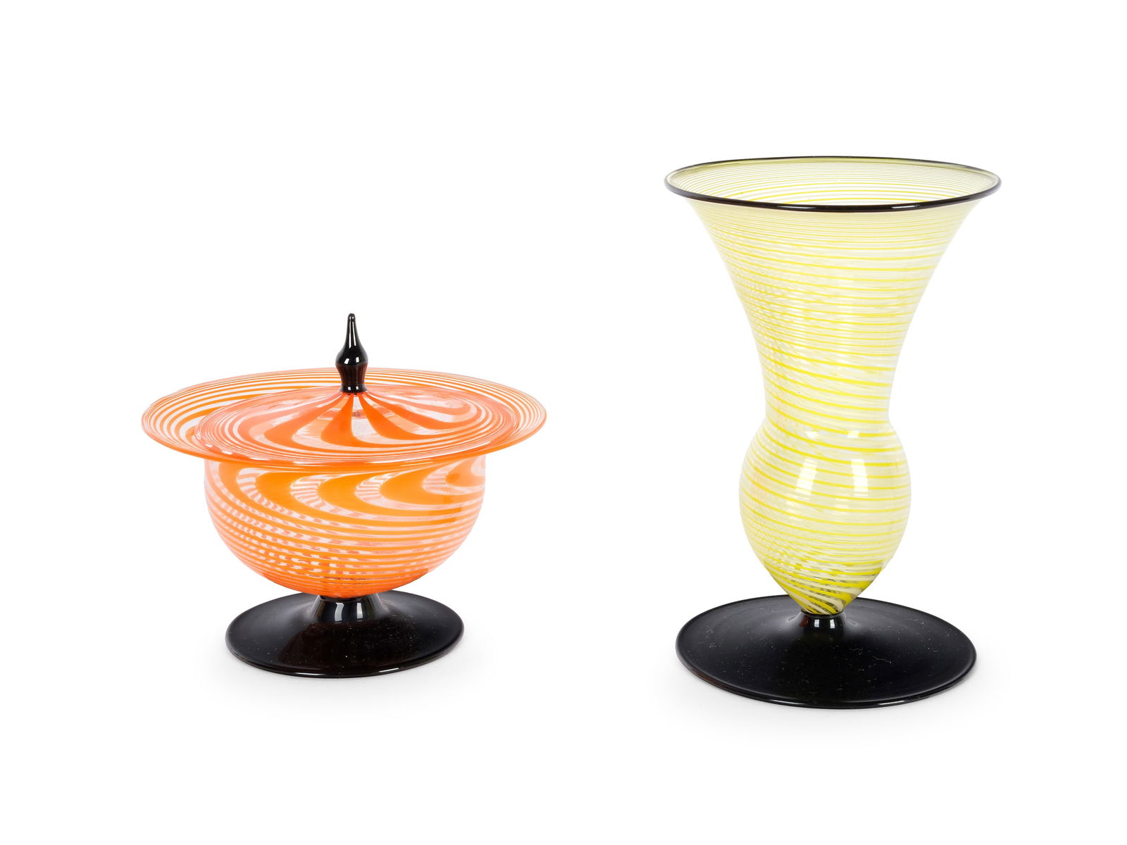 2 glasses with thread decor, Bimini Vienna (1 of 2)