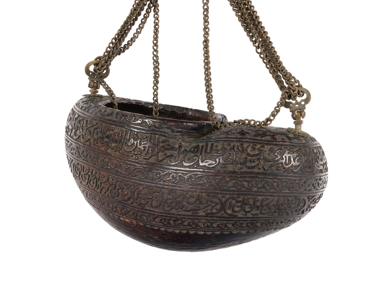 Begging bowl (Kashkul), Typical form of the coco de mer (1 of 3)