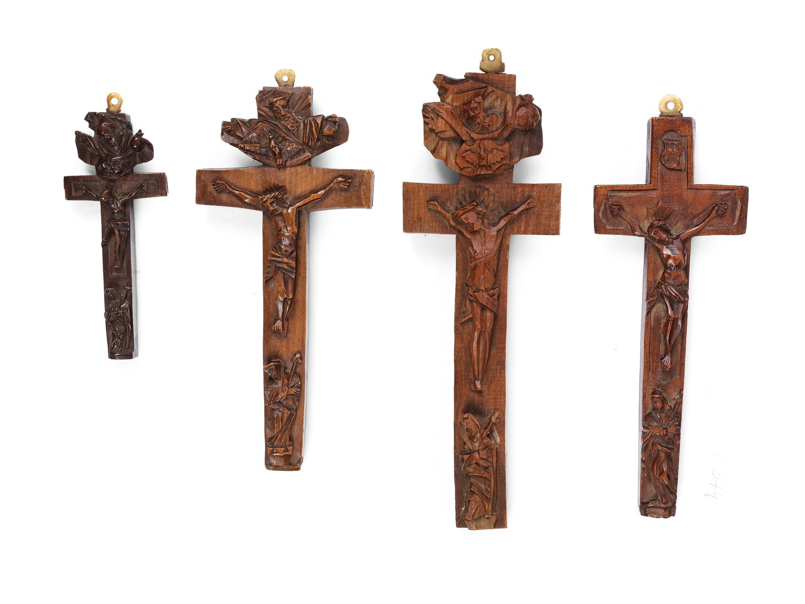 Mixed lot: 4 reliquary crosses, 18th/19th century (1 of 2)