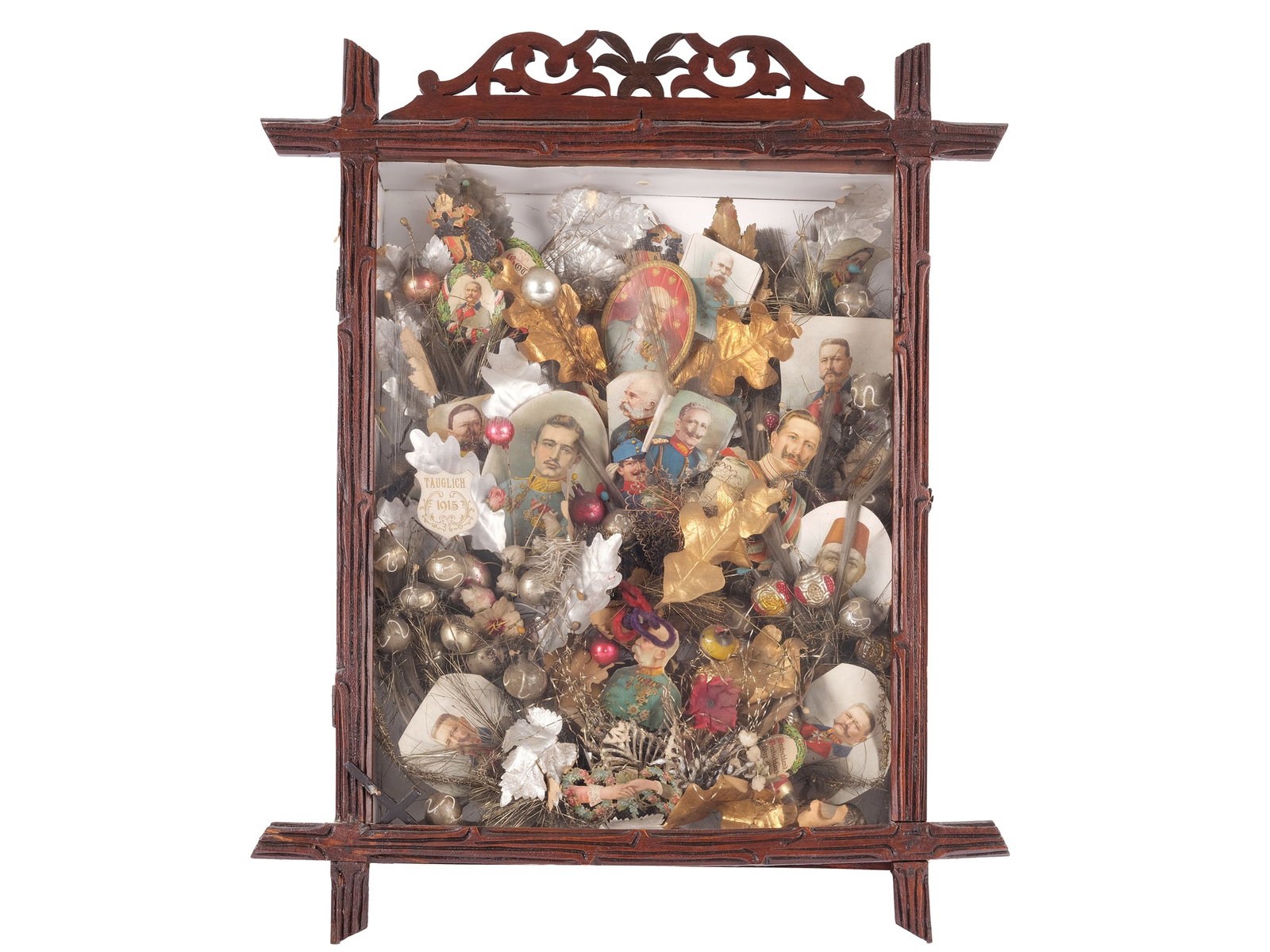 Collage, German and Austrian Imperial Household: CollageGerman and Austrian Imperial HouseholdIn display frameExternal dimensions 55 x 45, depth 8 cm