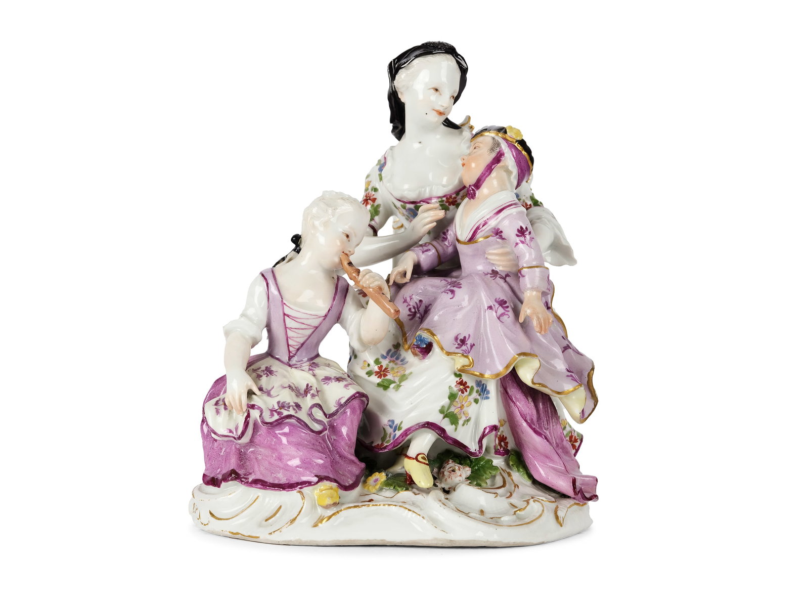Mother's happiness, Meissen design: Mother's happiness Meissen design Porcelain colorfully painted 17.5 x 14 x 12 cm Marked on the bottom