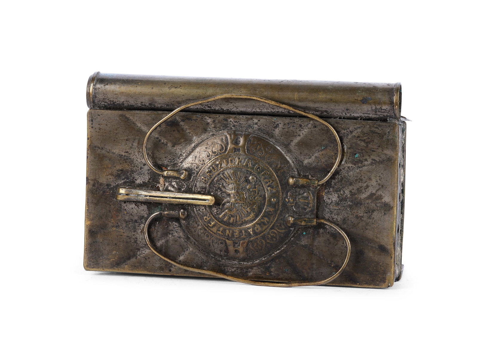 Technical instrument, Metal rifle with double eagle: Technical instrument Metal rifle with double eagle K.u.K. Patent Franz Bruzicka Graz Dimensions closed 13.5 x 8.5 x 2.5 cm