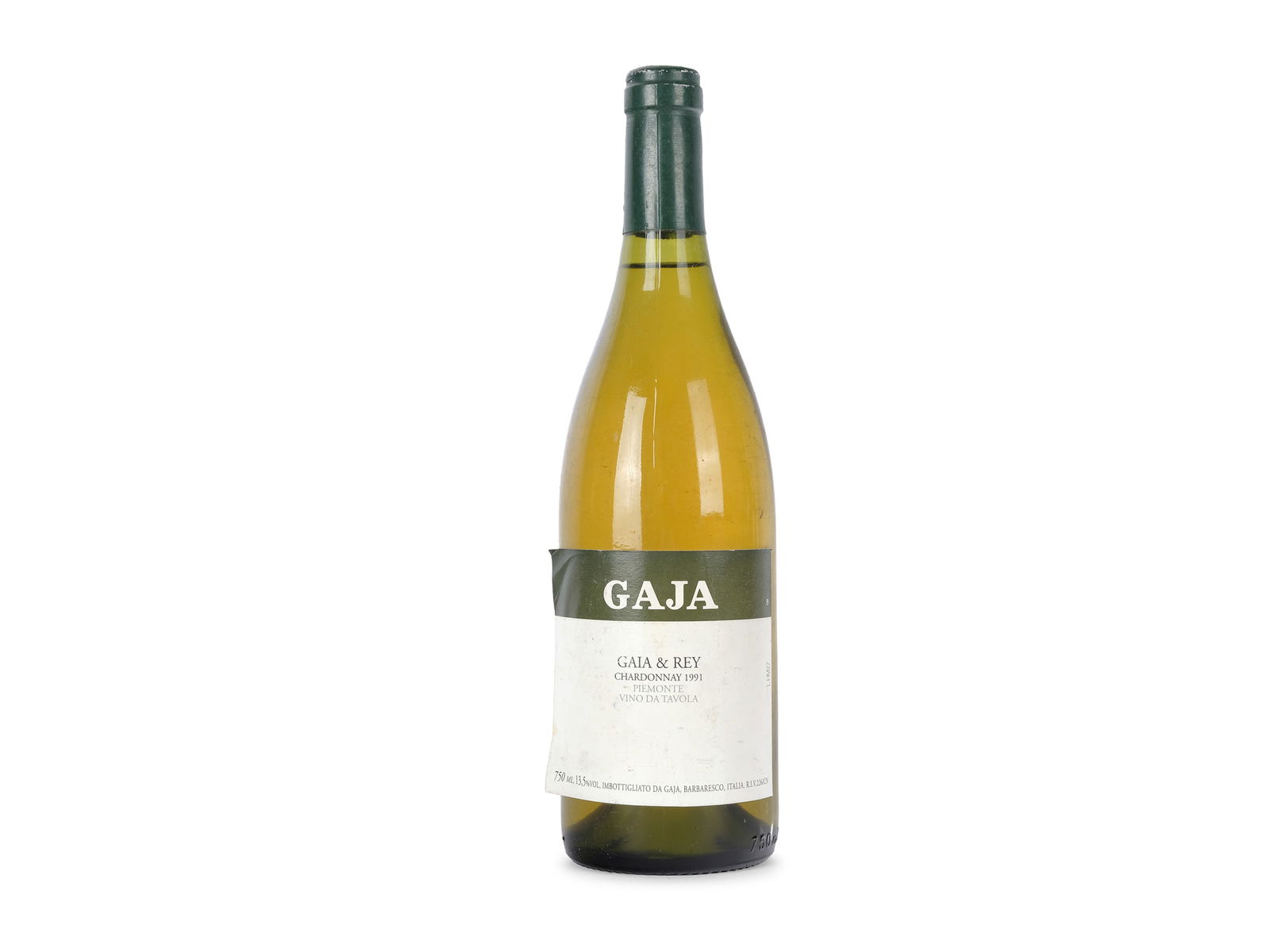 1 bottle, Gaia & Rey: 1 bottle Gaia & Rey Chardonnay 1991 0.75 l Proper storage in the wine cellar Standard shipping in a wine box with Austrian Post is possible 1 Flasche Gaia & Rey Chardonnay 1991 0,75 lt