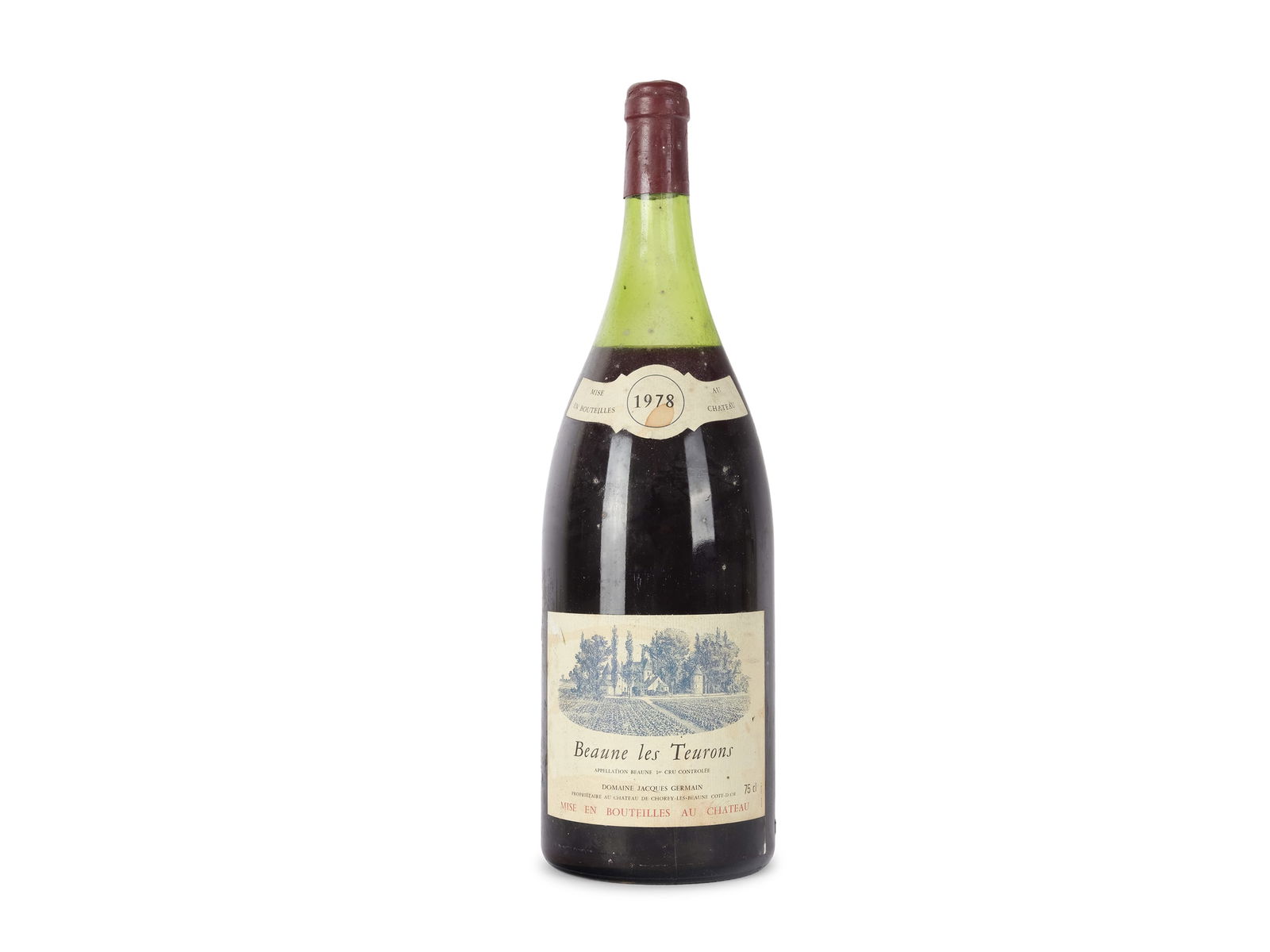 1 bottle, Beaune les Teurons: 1 bottle Beaune les Teurons 1978 0.75 l Proper storage in the wine cellar Standard shipping in a wine box with Austrian Post is possible 1 Flasche Beaune les Teurons 1978 0,75 lt Fachgerechte Lagerung