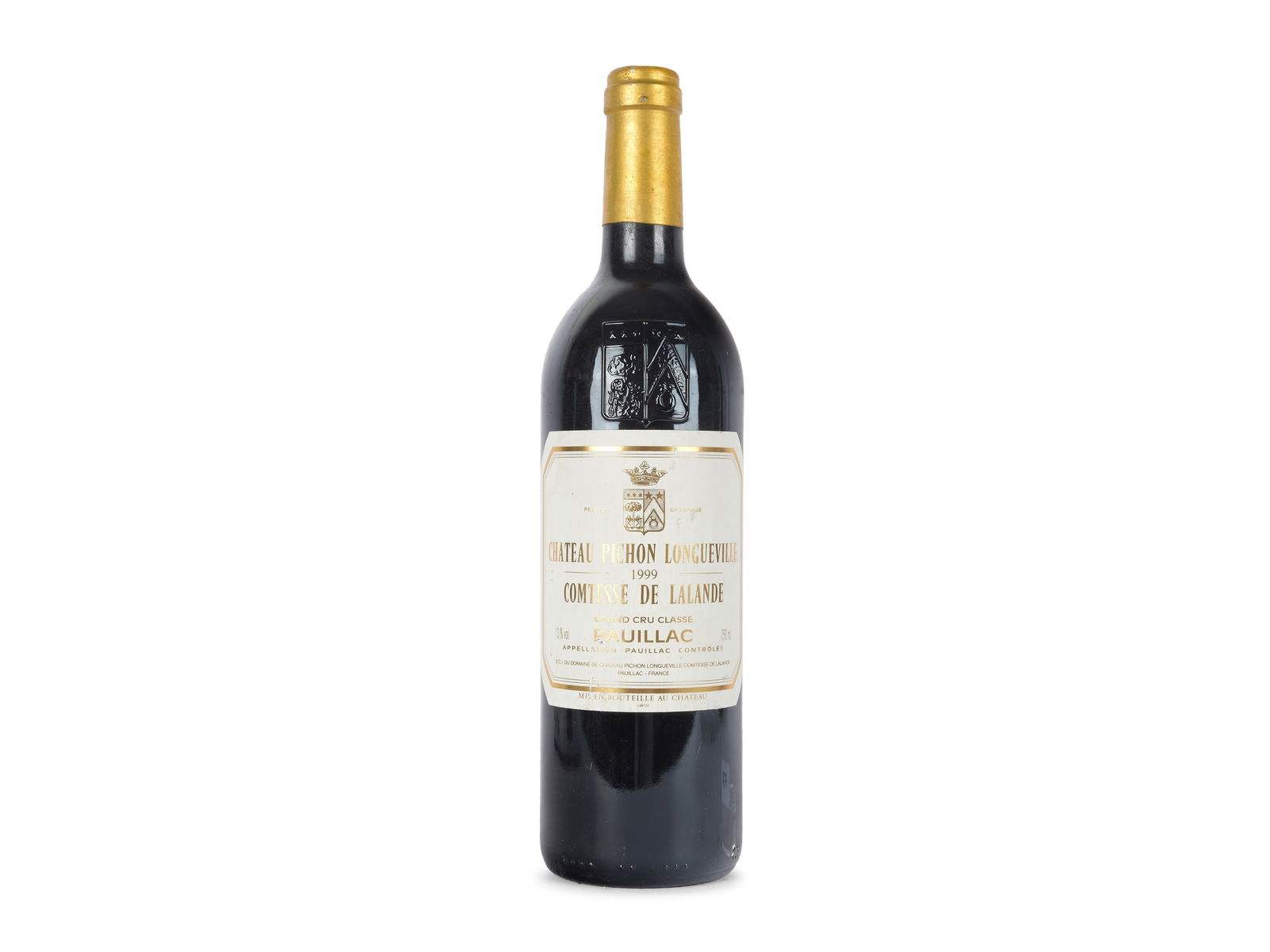 1 bottle, Chateau Pichon Longueville: 1 bottle Chateau Pichon Longueville Comtesse de Lalande 1999 0.75 l Proper storage in the wine cellar Standard shipping in a wine box with Austrian Post is possible 1 Flasche Chateau Pichon Longuevill
