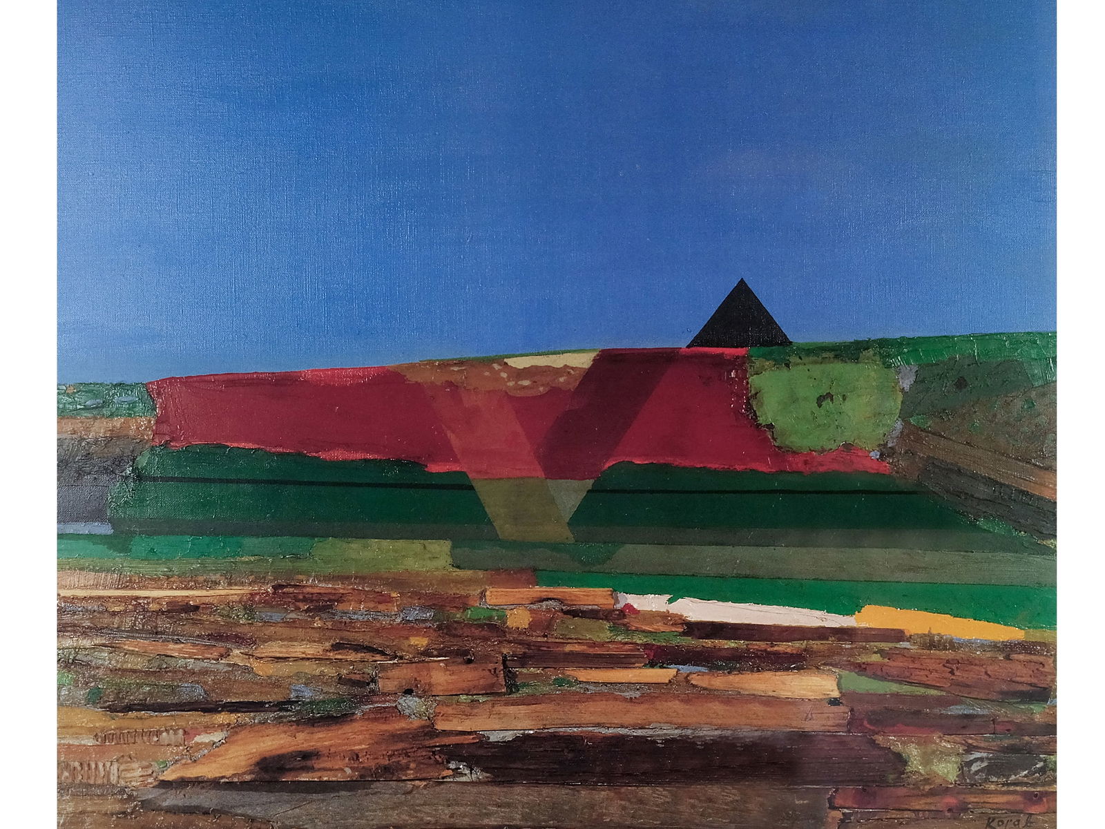 KARL KORAB, BORN IN 1937 IN FALKENSTEIN: Karl KorabBorn in 1937 in FalkensteinLandscape from the Waldviertel regionLithograph on paperNumbered lower left 703/1000Signed lower right36 x 42 cm, with frame 53 x 73 cmOnline viewing only!