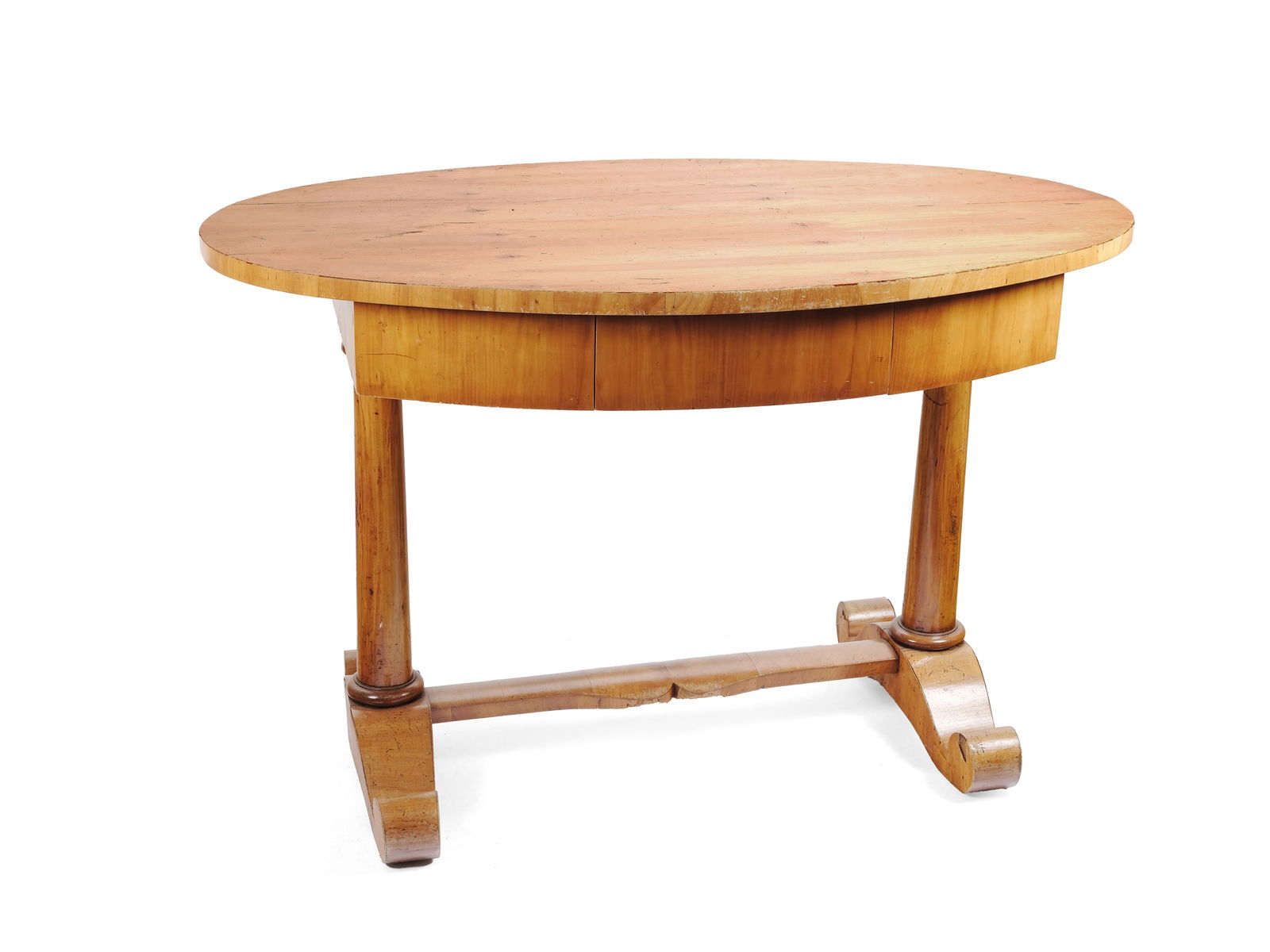 OVAL BIEDERMEIER TABLE, BASED ON A DESIGN BY JOSEF DANNAHUSER? (1 of 2)